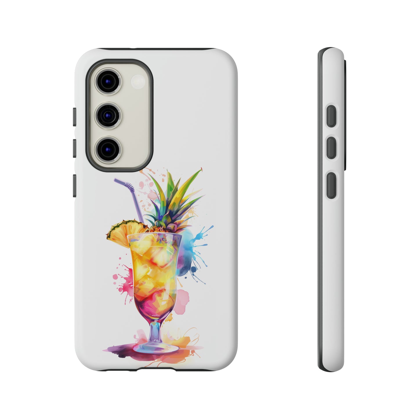Pina Colada Cocktail Hawaiian Tropical Phone Case, Island Tropics, Wireless Compatible, Protective Cell Phone Case iPhone, Samsung, Pixel