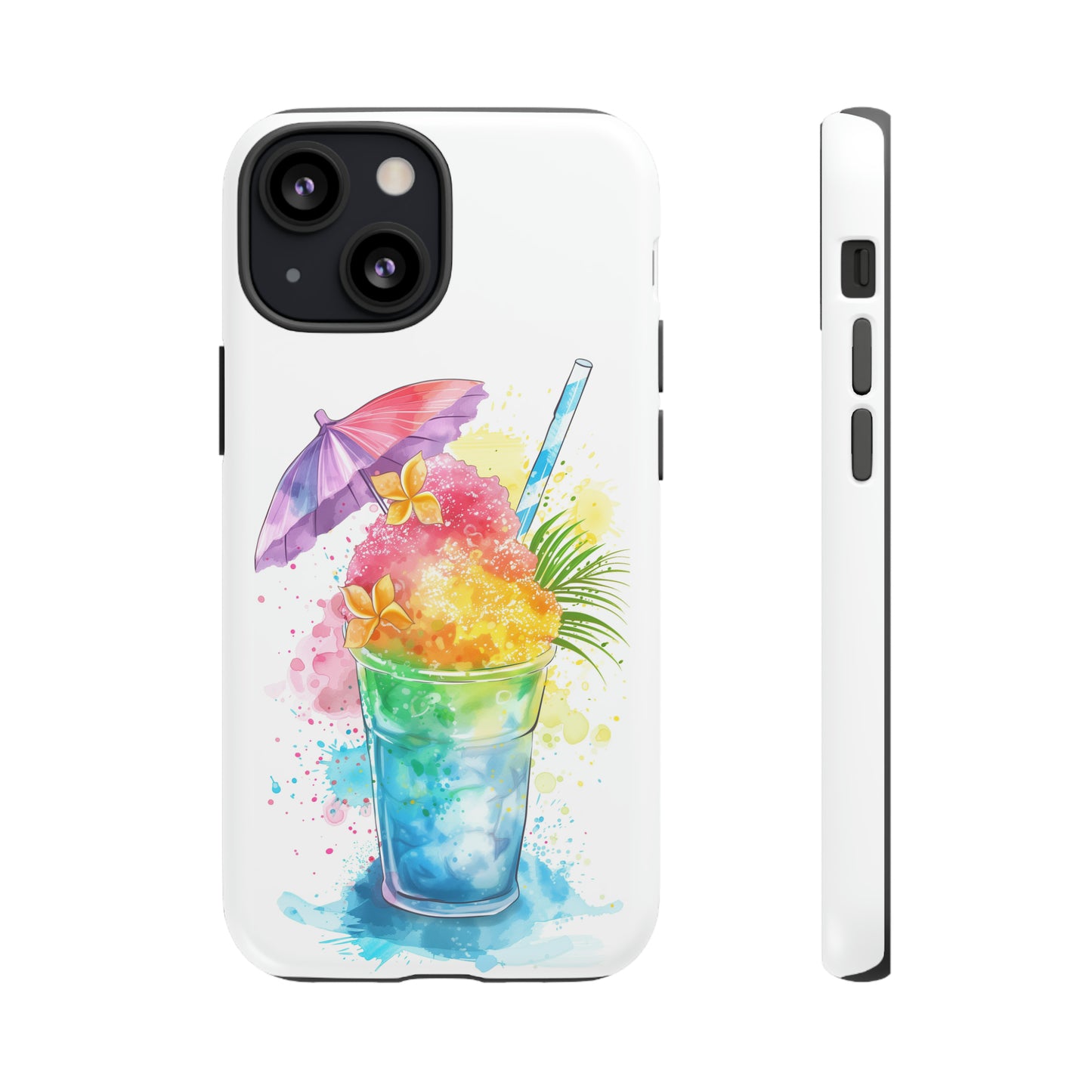Shave Ice Plumeria Hawaiian Tropical Phone Case, 808, Island Tropics, Wireless Compatible, Protective Cell Phone Case iPhone, Samsung, Pixel