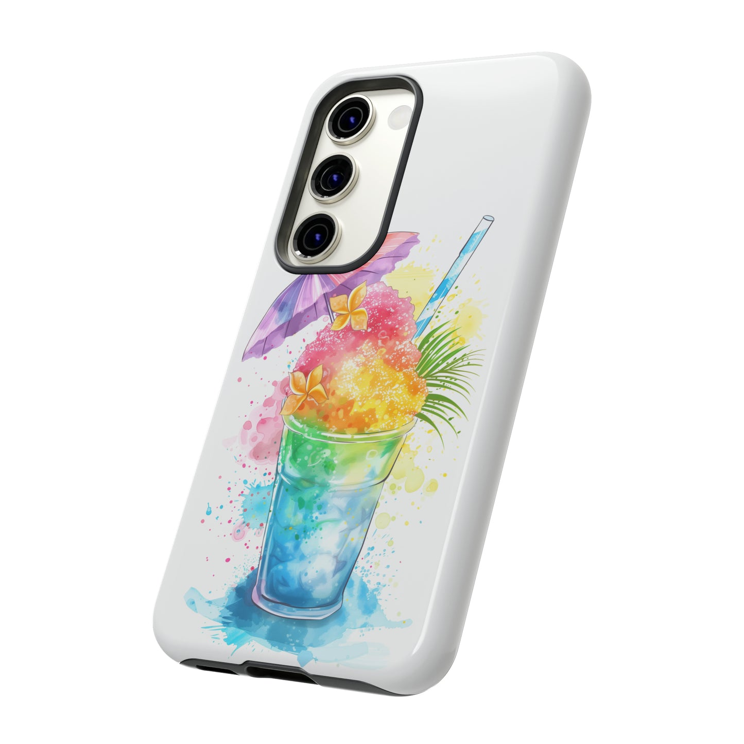 Shave Ice Plumeria Hawaiian Tropical Phone Case, 808, Island Tropics, Wireless Compatible, Protective Cell Phone Case iPhone, Samsung, Pixel