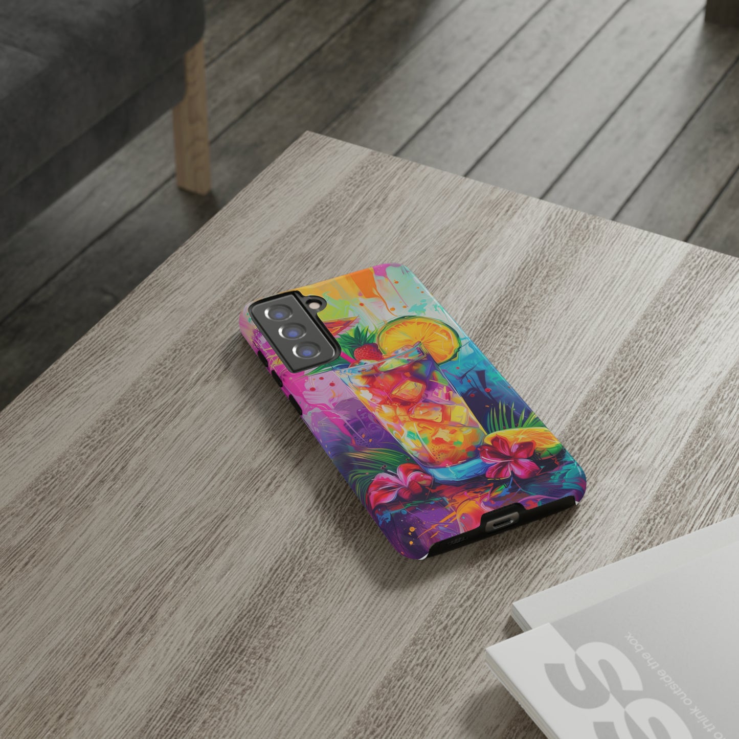 Mai Tai Cocktail Hawaiian Tropical Phone Case, 808, Island Tropics, Wireless Compatible, Protective Cell Phone Case iPhone, Samsung, Pixel