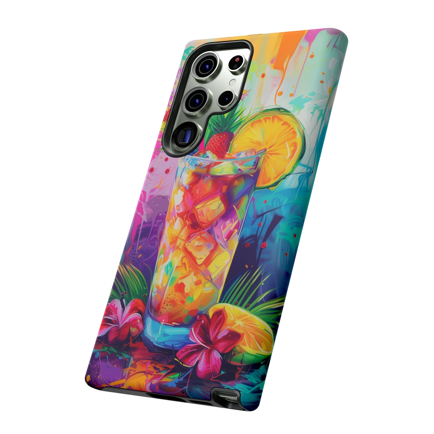 Mai Tai Cocktail Hawaiian Tropical Phone Case, 808, Island Tropics, Wireless Compatible, Protective Cell Phone Case iPhone, Samsung, Pixel