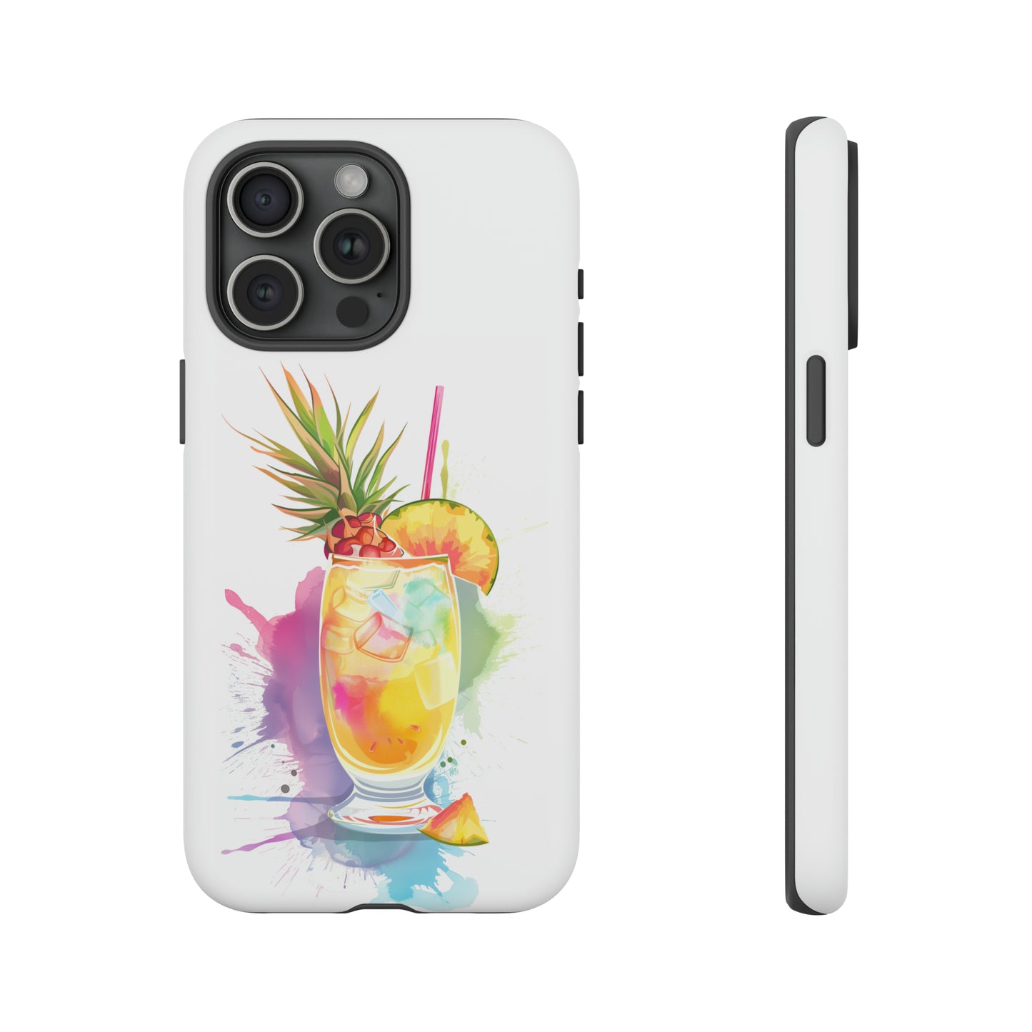 Pina Colada Cocktail Hawaiian Tropical Phone Case, Island Tropics, Wireless Compatible, Protective Cell Phone Case iPhone, Samsung, Pixel