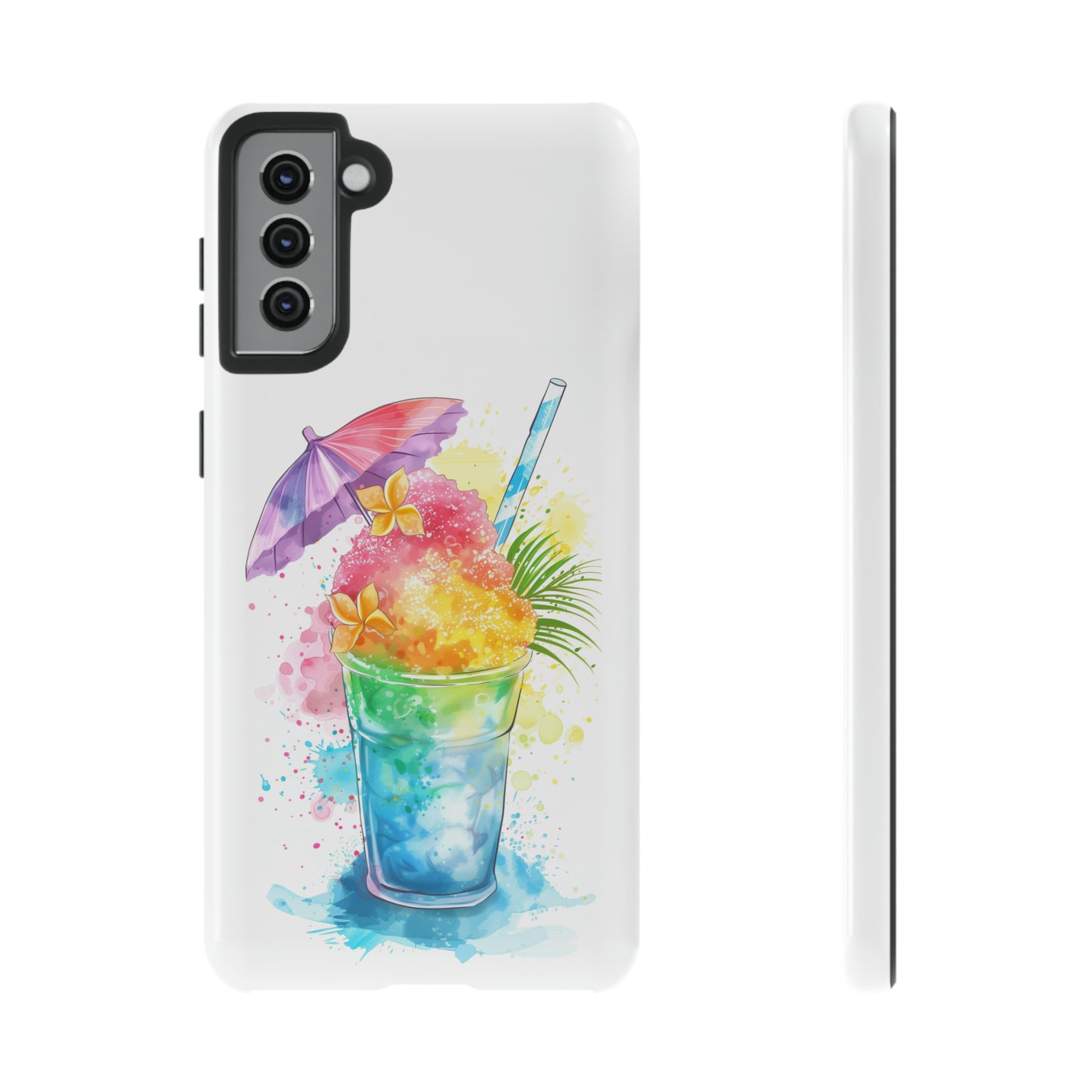 Shave Ice Plumeria Hawaiian Tropical Phone Case, 808, Island Tropics, Wireless Compatible, Protective Cell Phone Case iPhone, Samsung, Pixel