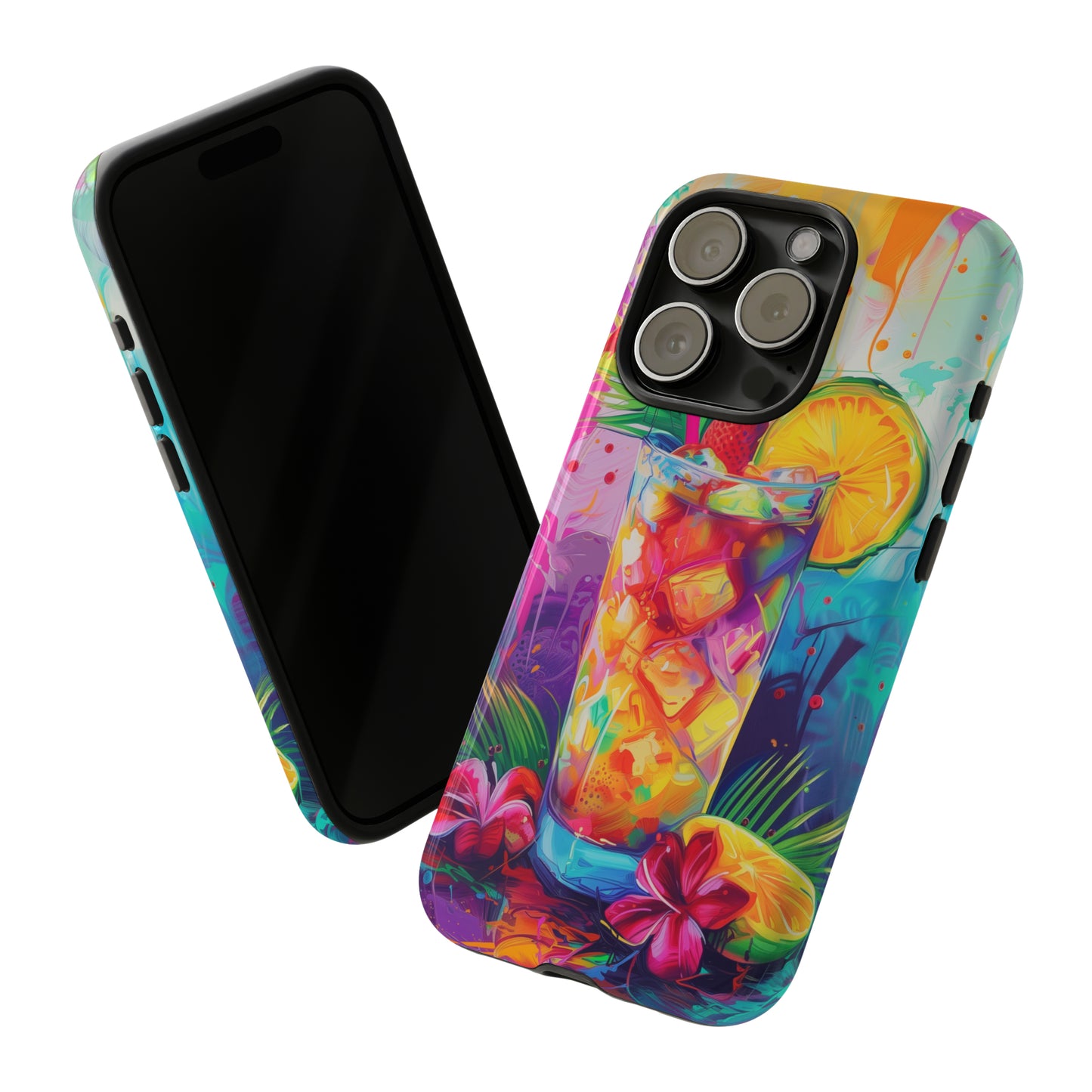 Mai Tai Cocktail Hawaiian Tropical Phone Case, 808, Island Tropics, Wireless Compatible, Protective Cell Phone Case iPhone, Samsung, Pixel