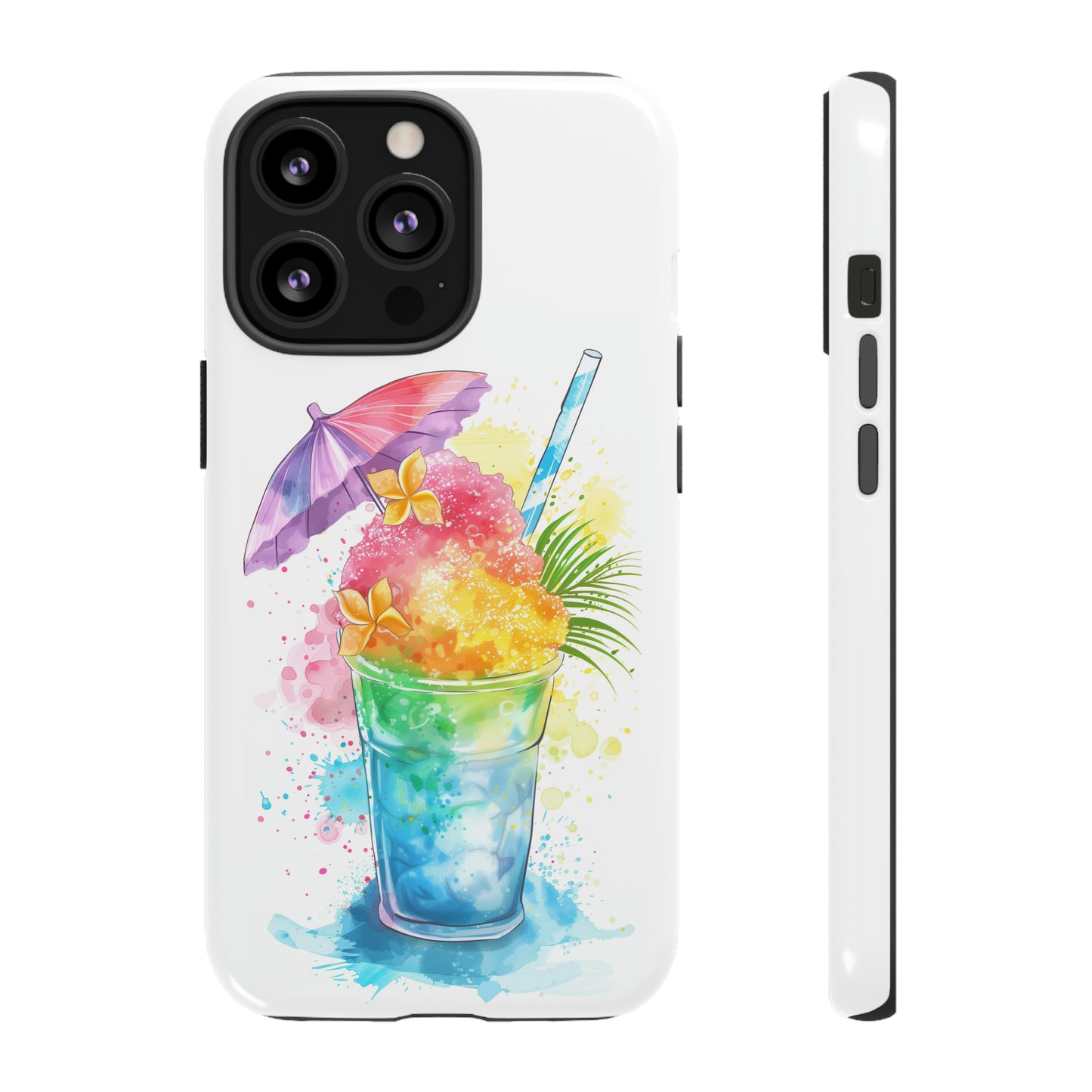 Shave Ice Plumeria Hawaiian Tropical Phone Case, 808, Island Tropics, Wireless Compatible, Protective Cell Phone Case iPhone, Samsung, Pixel