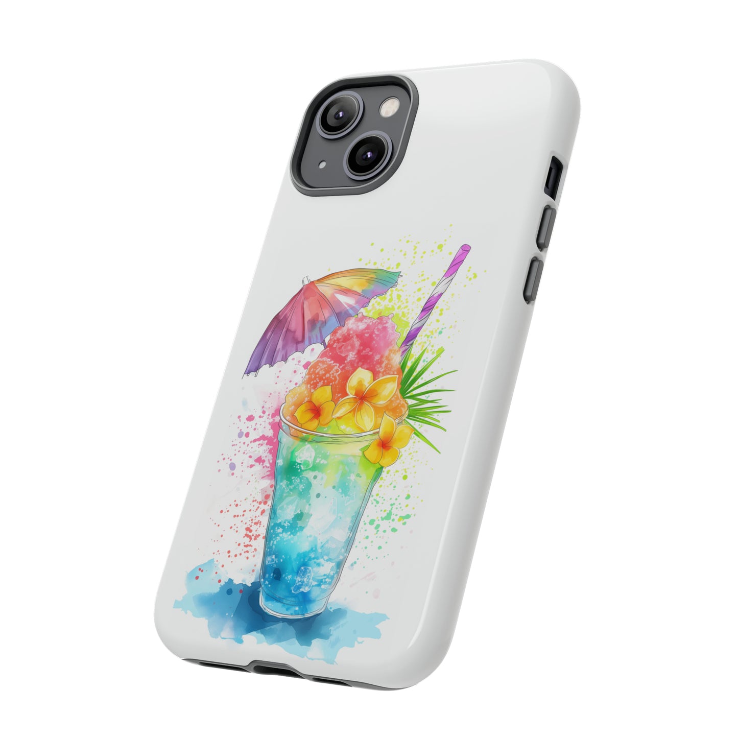 Shave Ice Plumerias Hawaiian Tropical Phone Case, 808, Island Tropics, Wireless Compatible, Protective Cell Case iPhone, Samsung, Pixel