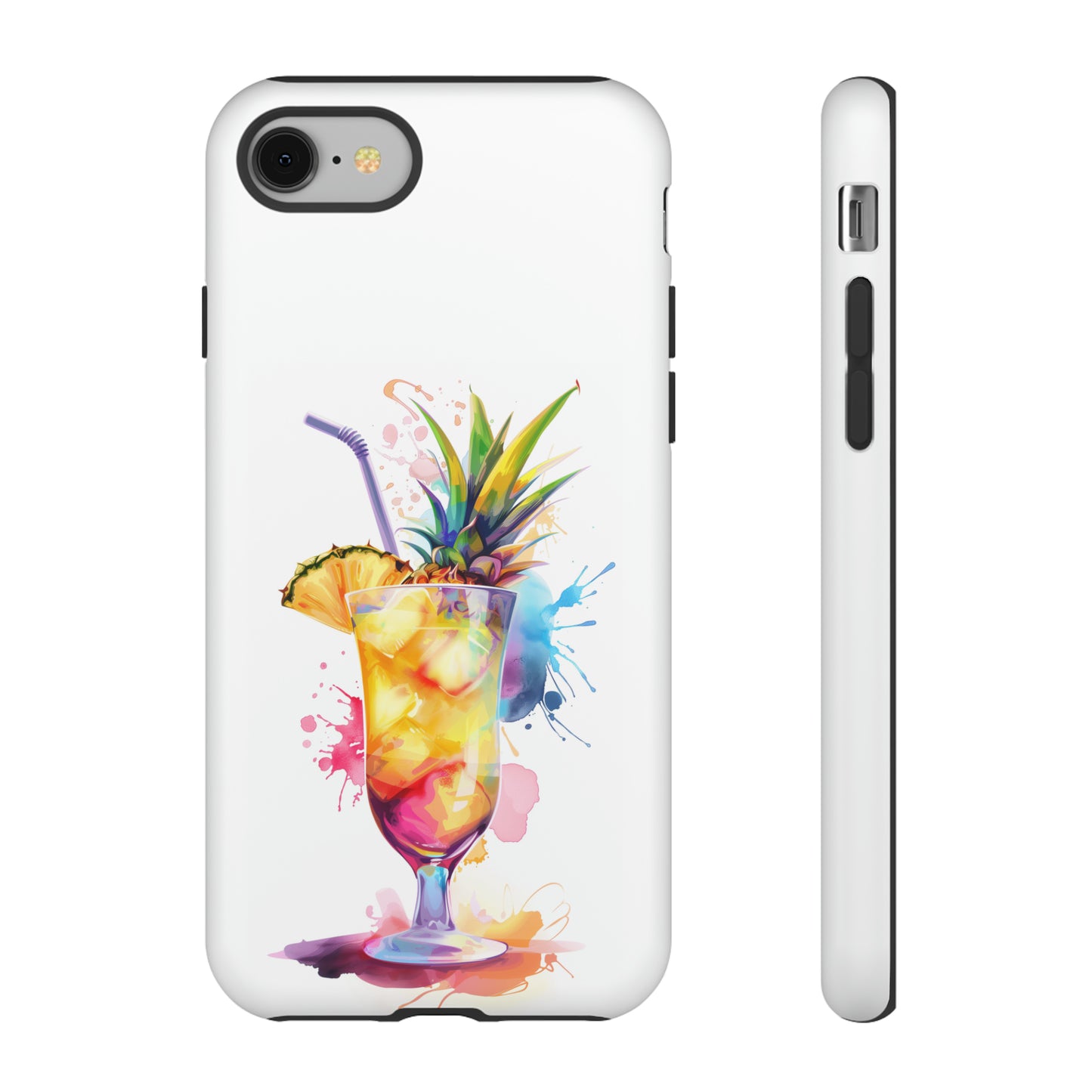 Pina Colada Cocktail Hawaiian Tropical Phone Case, Island Tropics, Wireless Compatible, Protective Cell Phone Case iPhone, Samsung, Pixel