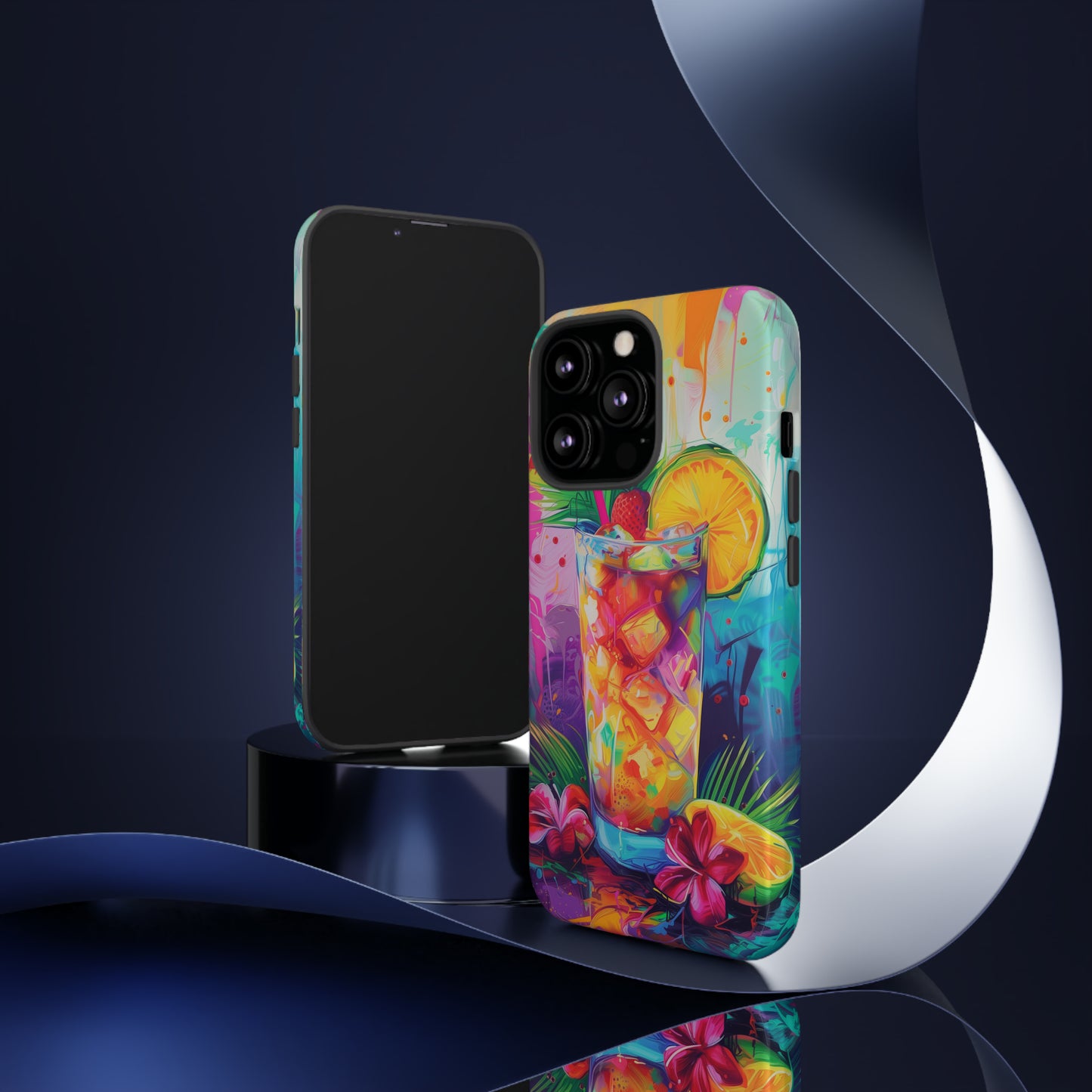 Mai Tai Cocktail Hawaiian Tropical Phone Case, 808, Island Tropics, Wireless Compatible, Protective Cell Phone Case iPhone, Samsung, Pixel
