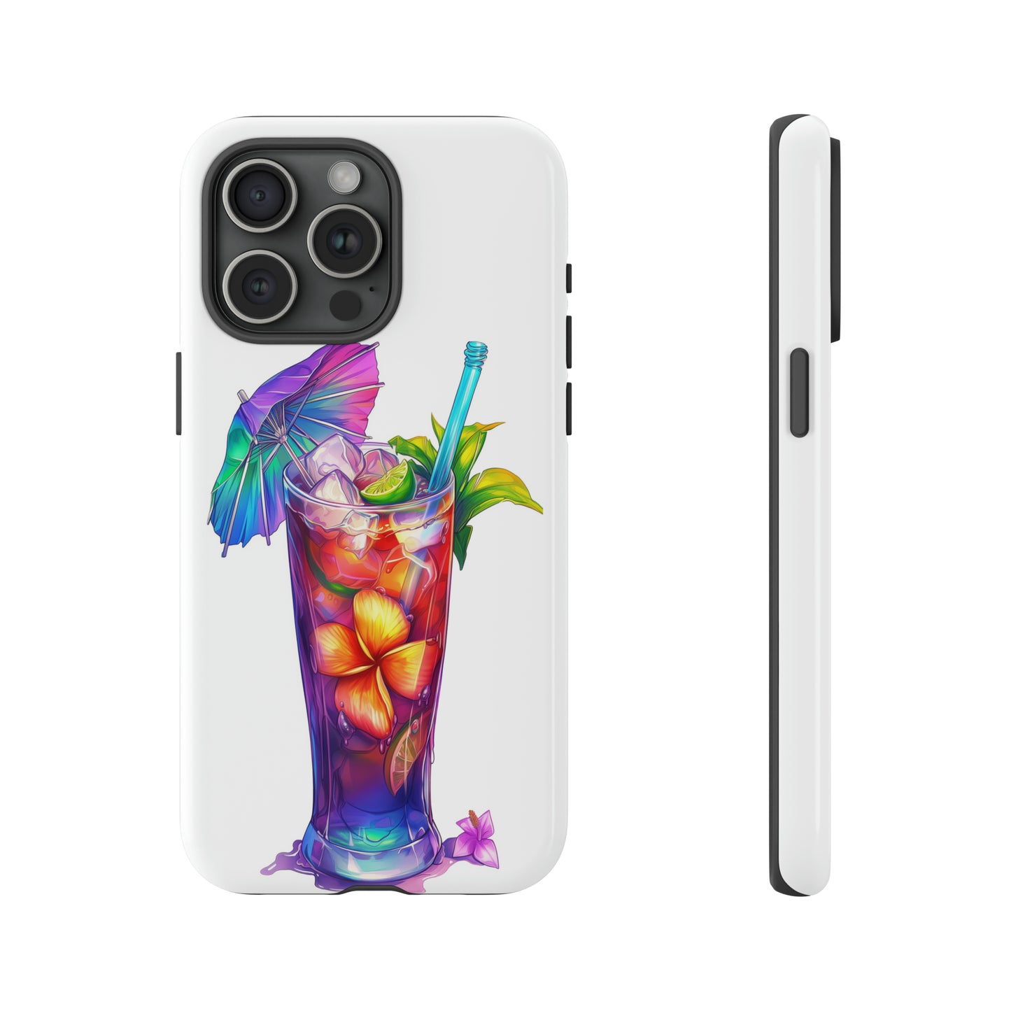Mai Tai Cocktail Hawaiian Tropical Phone Case, 808, Island Tropics, Wireless Compatible, Protective Cell Phone Case iPhone, Samsung, Pixel