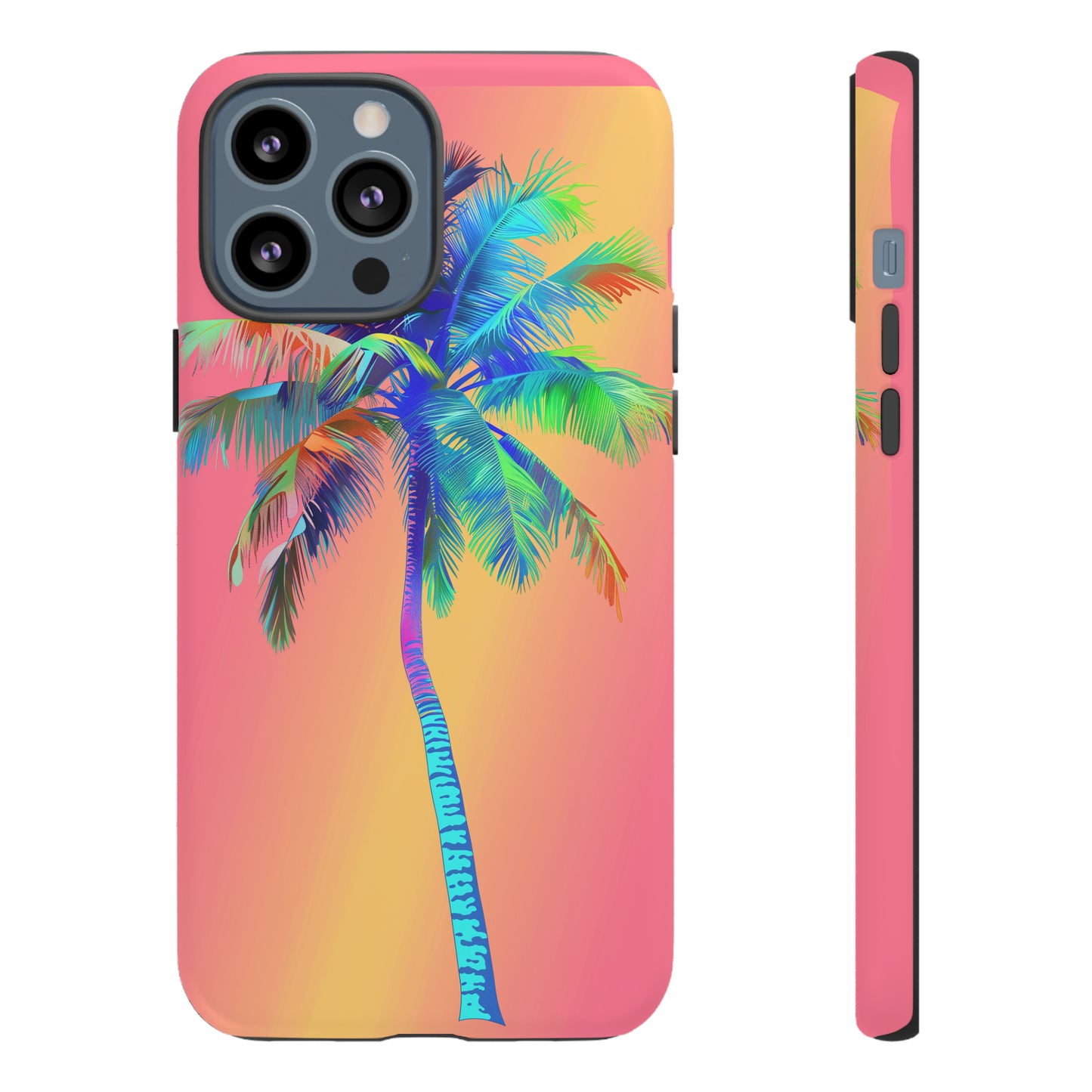 Palm Tree Pink Hawaiian Tropical Phone Case, 808, Island Tropics, Wireless Compatible, Protective Cell Phone Case for iPhone, Samsung, Pixel