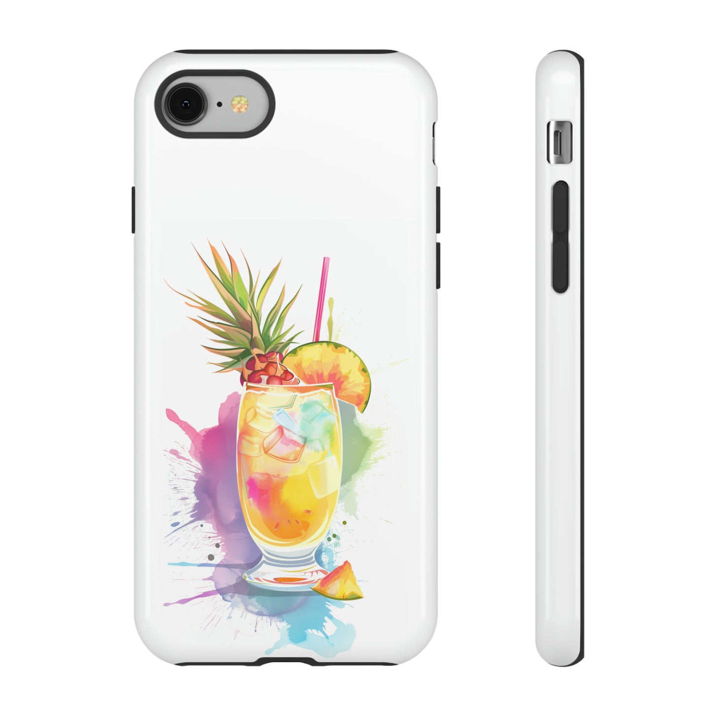 Pina Colada Cocktail Hawaiian Tropical Phone Case, Island Tropics, Wireless Compatible, Protective Cell Phone Case iPhone, Samsung, Pixel