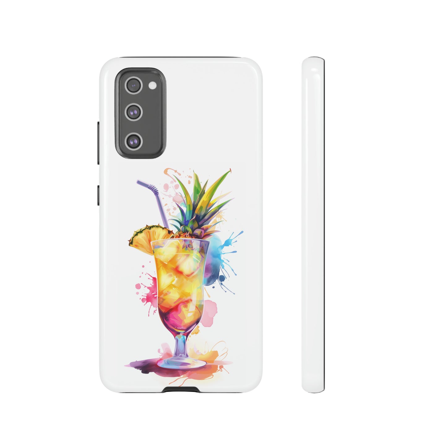 Pina Colada Cocktail Hawaiian Tropical Phone Case, Island Tropics, Wireless Compatible, Protective Cell Phone Case iPhone, Samsung, Pixel