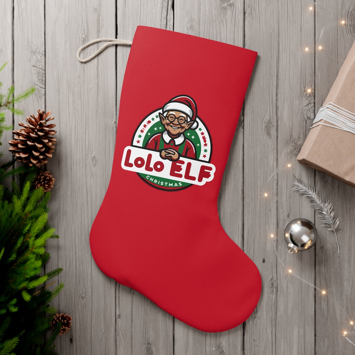 Lolo Elf Christmas Stocking