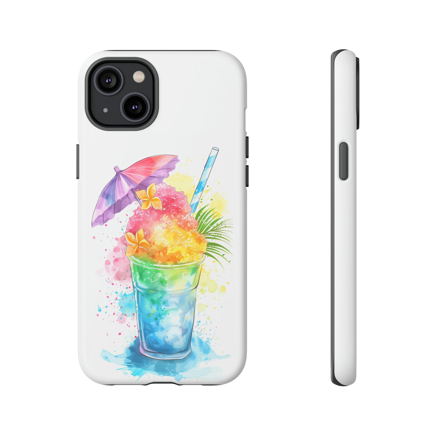 Shave Ice Plumeria Hawaiian Tropical Phone Case, 808, Island Tropics, Wireless Compatible, Protective Cell Phone Case iPhone, Samsung, Pixel
