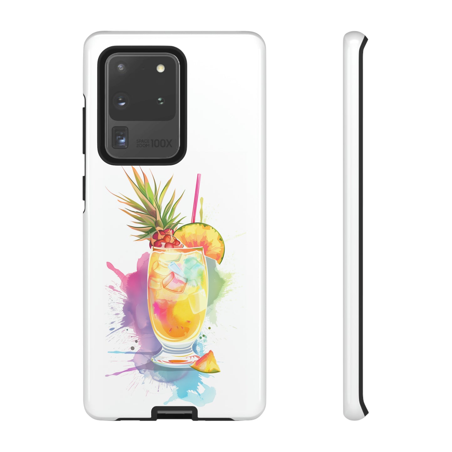Pina Colada Cocktail Hawaiian Tropical Phone Case, Island Tropics, Wireless Compatible, Protective Cell Phone Case iPhone, Samsung, Pixel