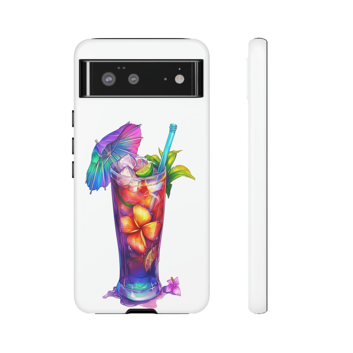 Mai Tai Cocktail Hawaiian Tropical Phone Case, 808, Island Tropics, Wireless Compatible, Protective Cell Phone Case iPhone, Samsung, Pixel