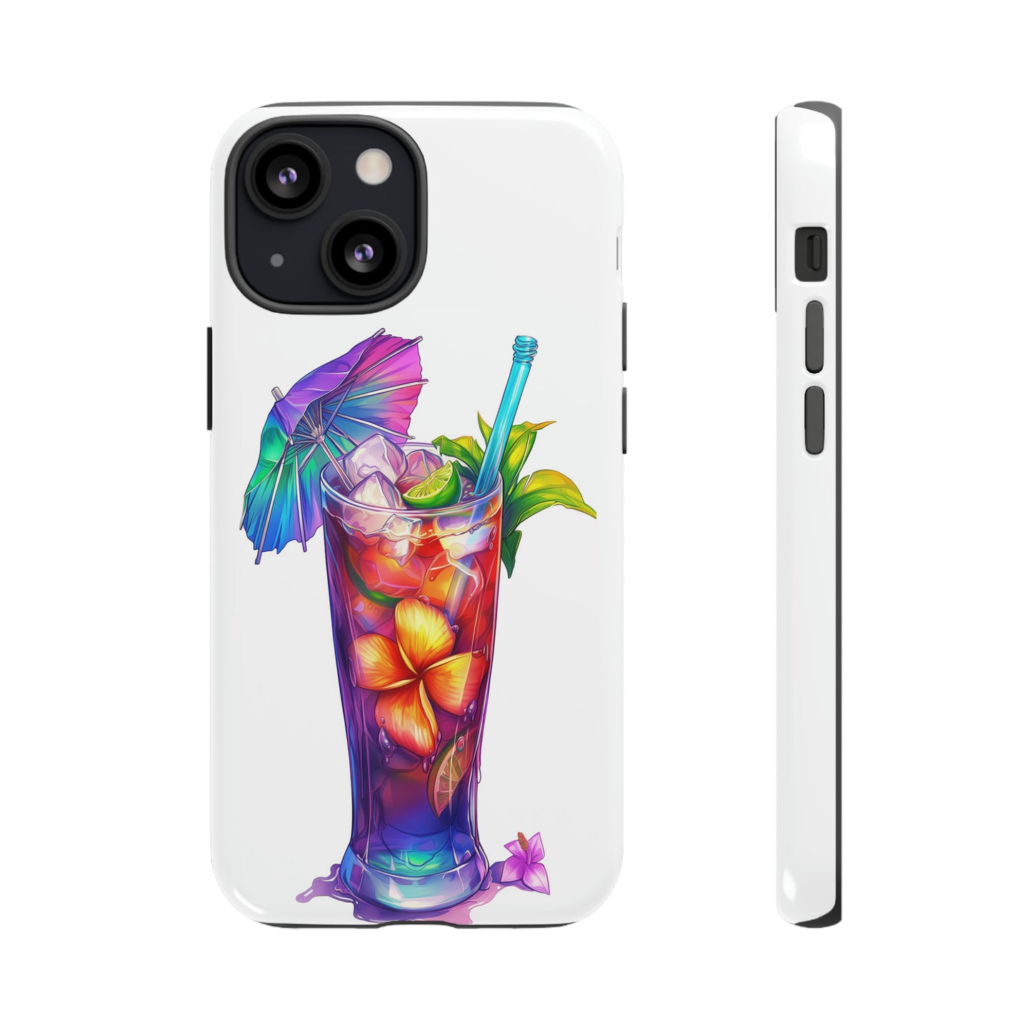 Mai Tai Cocktail Hawaiian Tropical Phone Case, 808, Island Tropics, Wireless Compatible, Protective Cell Phone Case iPhone, Samsung, Pixel