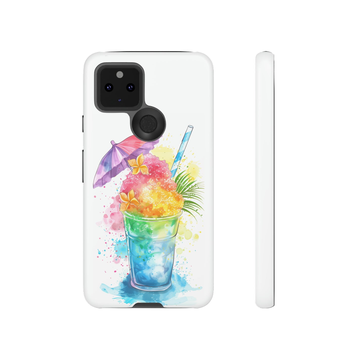 Shave Ice Plumeria Hawaiian Tropical Phone Case, 808, Island Tropics, Wireless Compatible, Protective Cell Phone Case iPhone, Samsung, Pixel