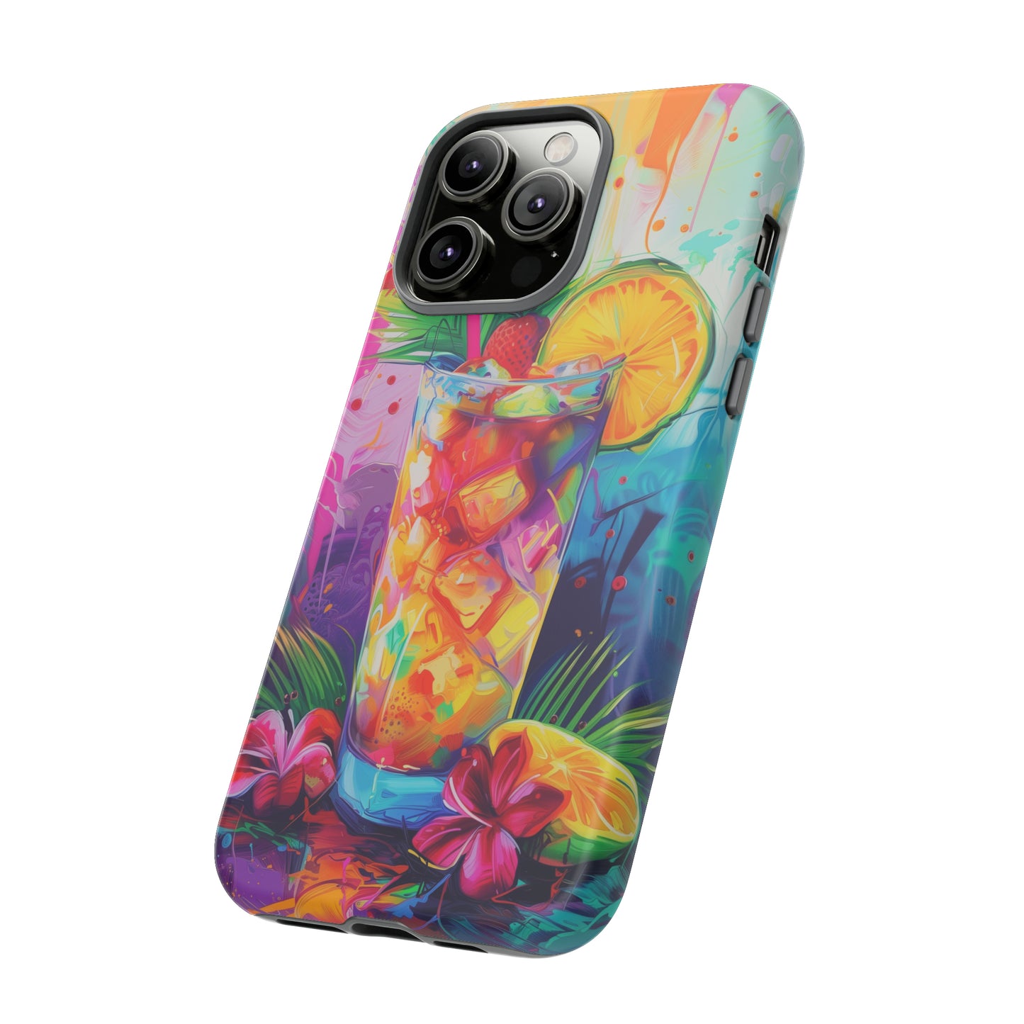 Mai Tai Cocktail Hawaiian Tropical Phone Case, 808, Island Tropics, Wireless Compatible, Protective Cell Phone Case iPhone, Samsung, Pixel