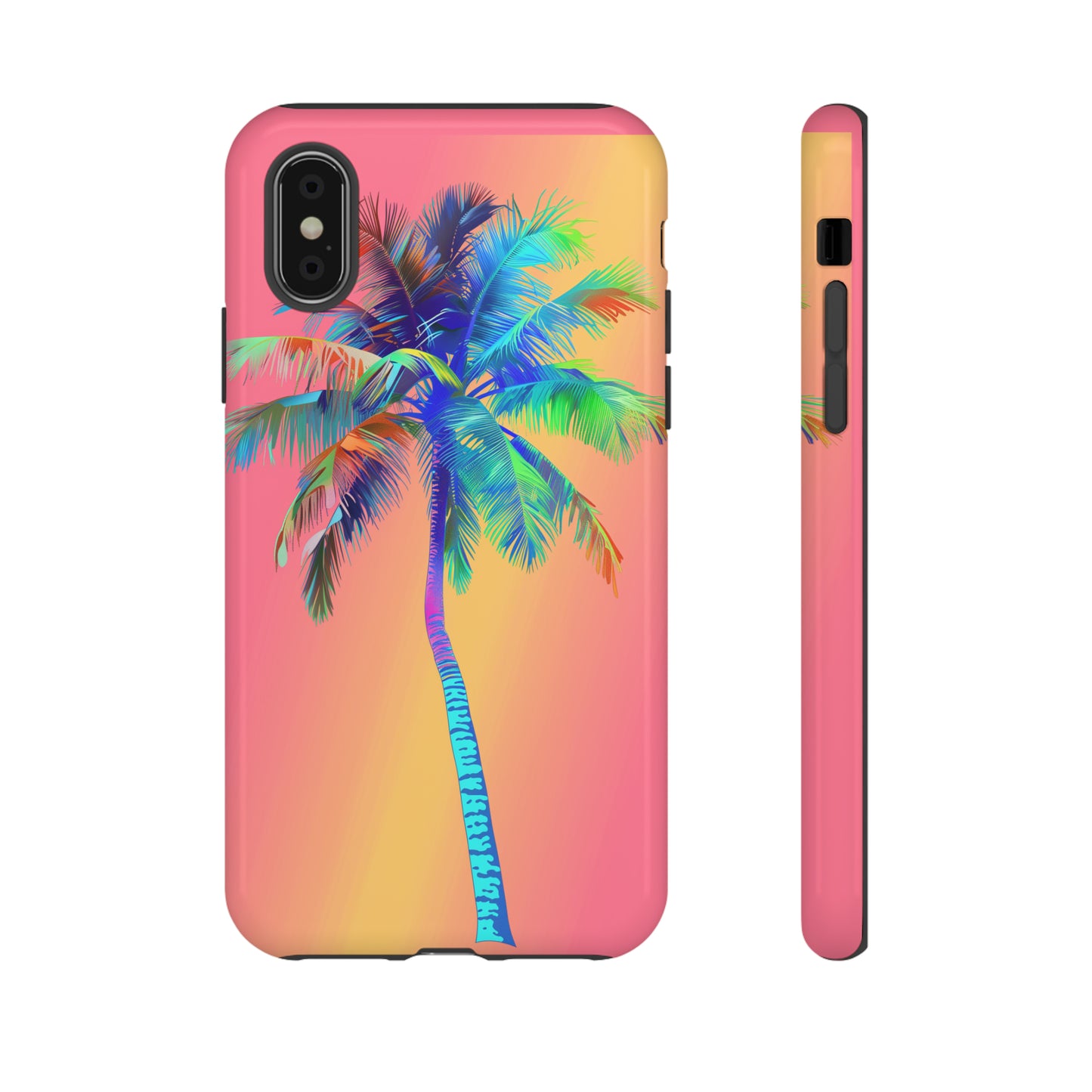Palm Tree Pink Hawaiian Tropical Phone Case, 808, Island Tropics, Wireless Compatible, Protective Cell Phone Case for iPhone, Samsung, Pixel