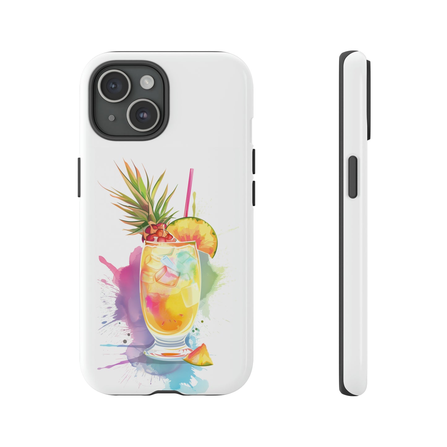Pina Colada Cocktail Hawaiian Tropical Phone Case, Island Tropics, Wireless Compatible, Protective Cell Phone Case iPhone, Samsung, Pixel