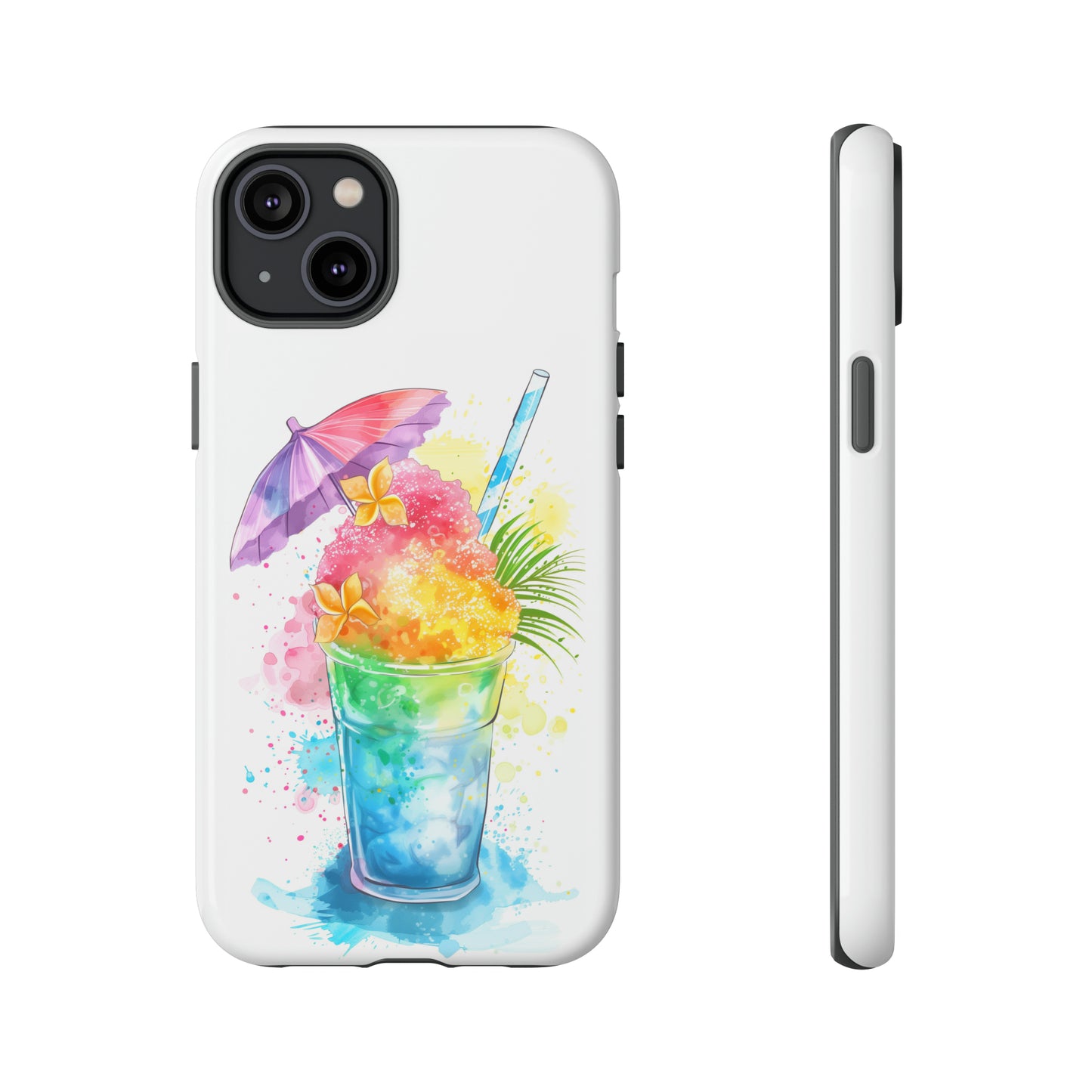 Shave Ice Plumeria Hawaiian Tropical Phone Case, 808, Island Tropics, Wireless Compatible, Protective Cell Phone Case iPhone, Samsung, Pixel