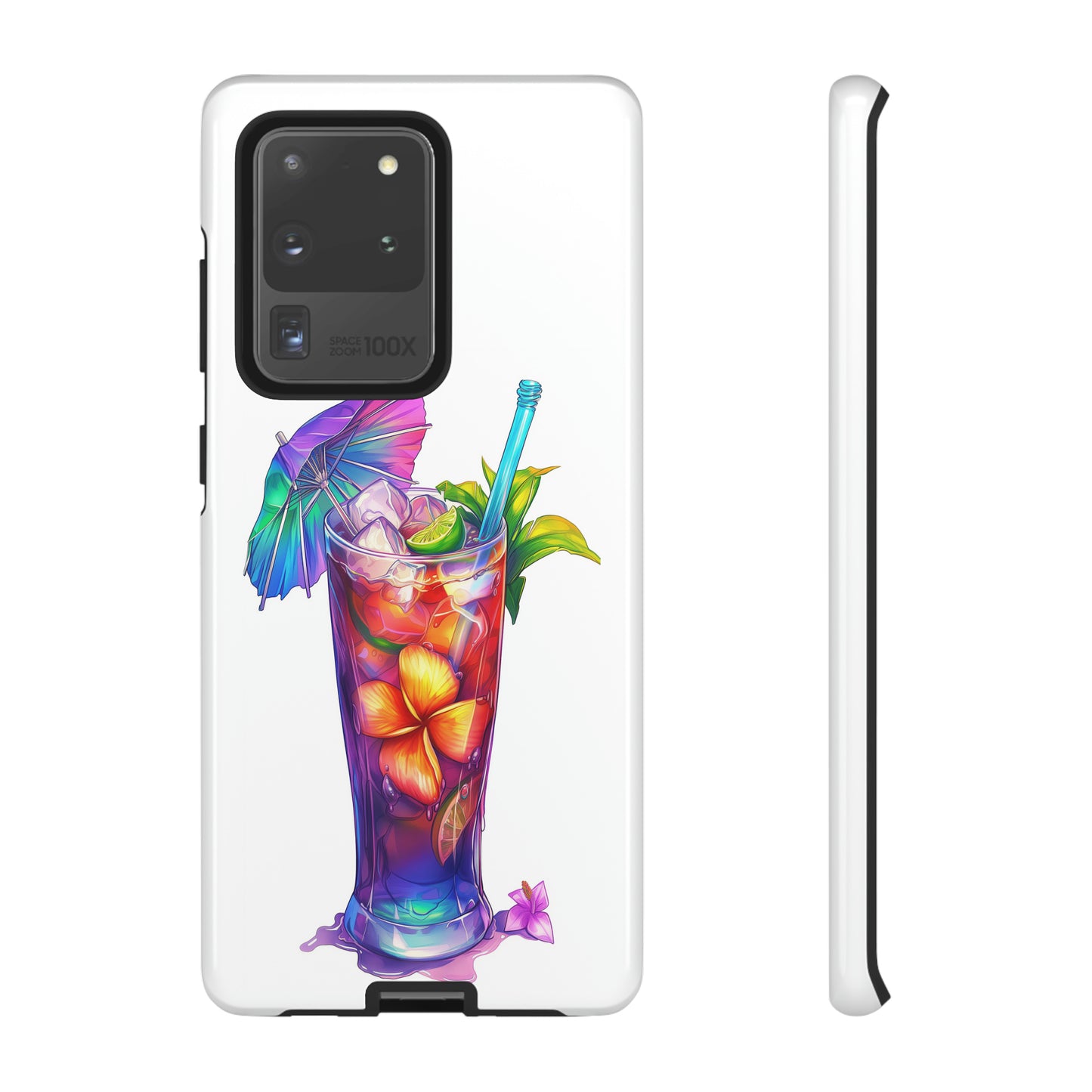 Mai Tai Cocktail Hawaiian Tropical Phone Case, 808, Island Tropics, Wireless Compatible, Protective Cell Phone Case iPhone, Samsung, Pixel