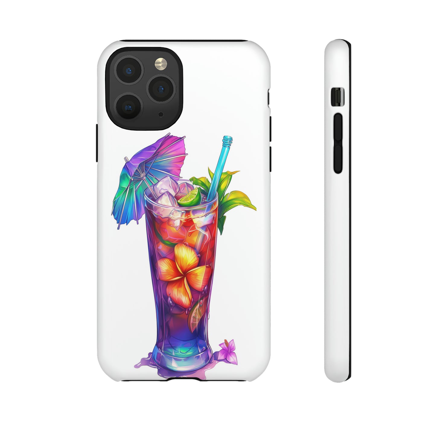 Mai Tai Cocktail Hawaiian Tropical Phone Case, 808, Island Tropics, Wireless Compatible, Protective Cell Phone Case iPhone, Samsung, Pixel