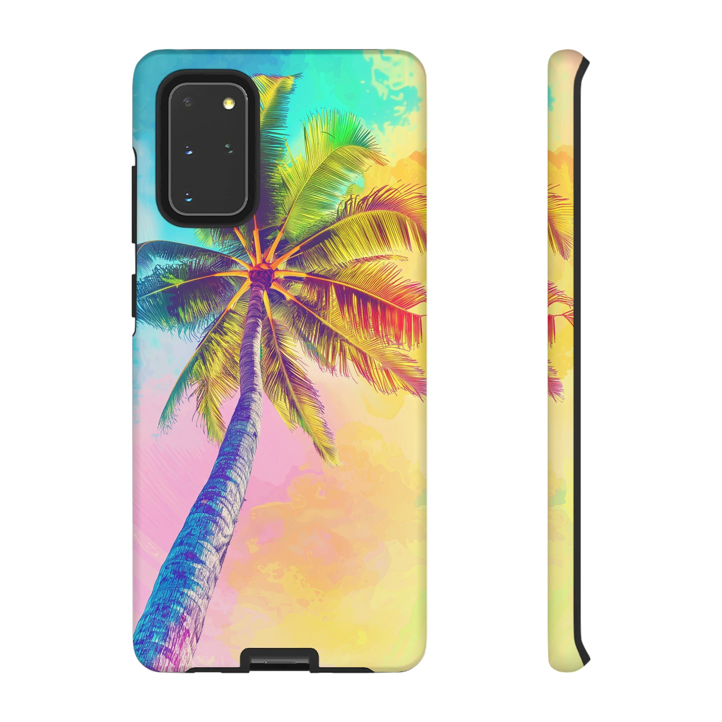 Palm Tree Colorful Hawaiian Tropical Phone Case, 808, Island Tropics, Wireless Compatible, Protective Cell Phone Case iPhone, Samsung, Pixel