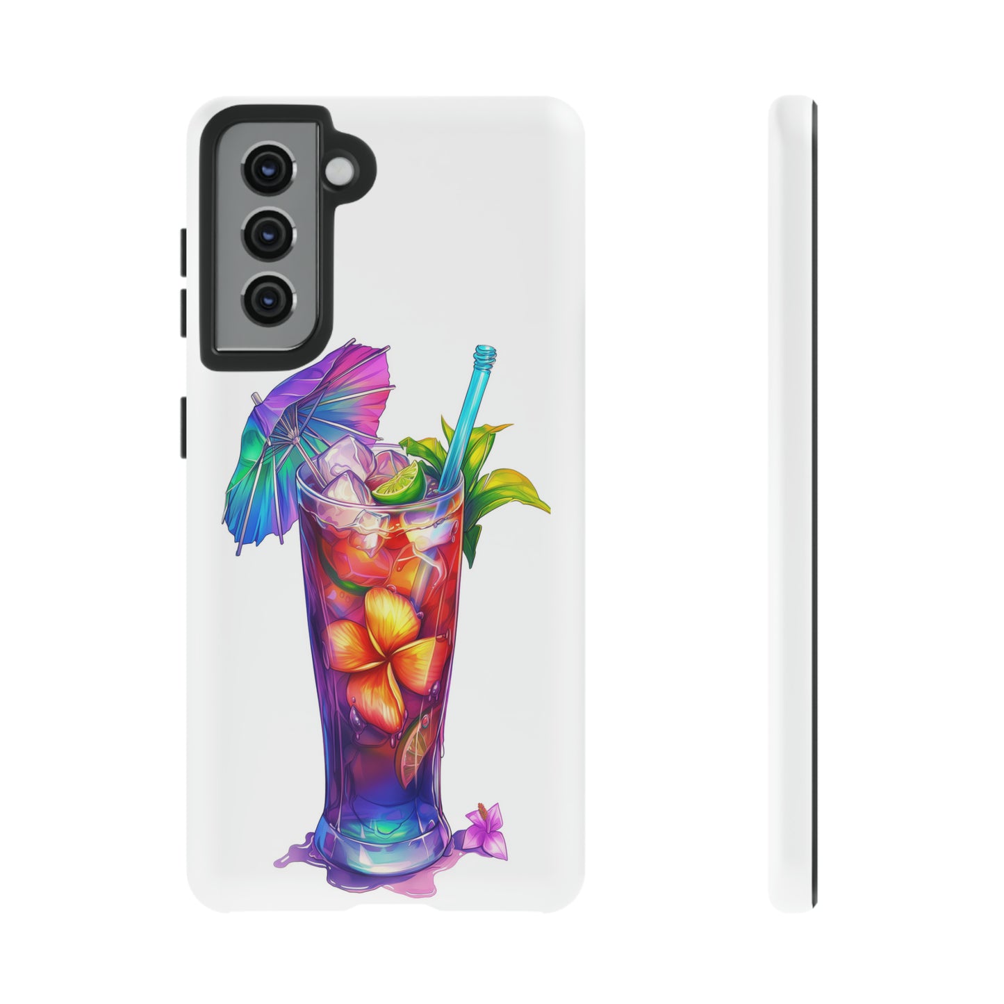 Mai Tai Cocktail Hawaiian Tropical Phone Case, 808, Island Tropics, Wireless Compatible, Protective Cell Phone Case iPhone, Samsung, Pixel
