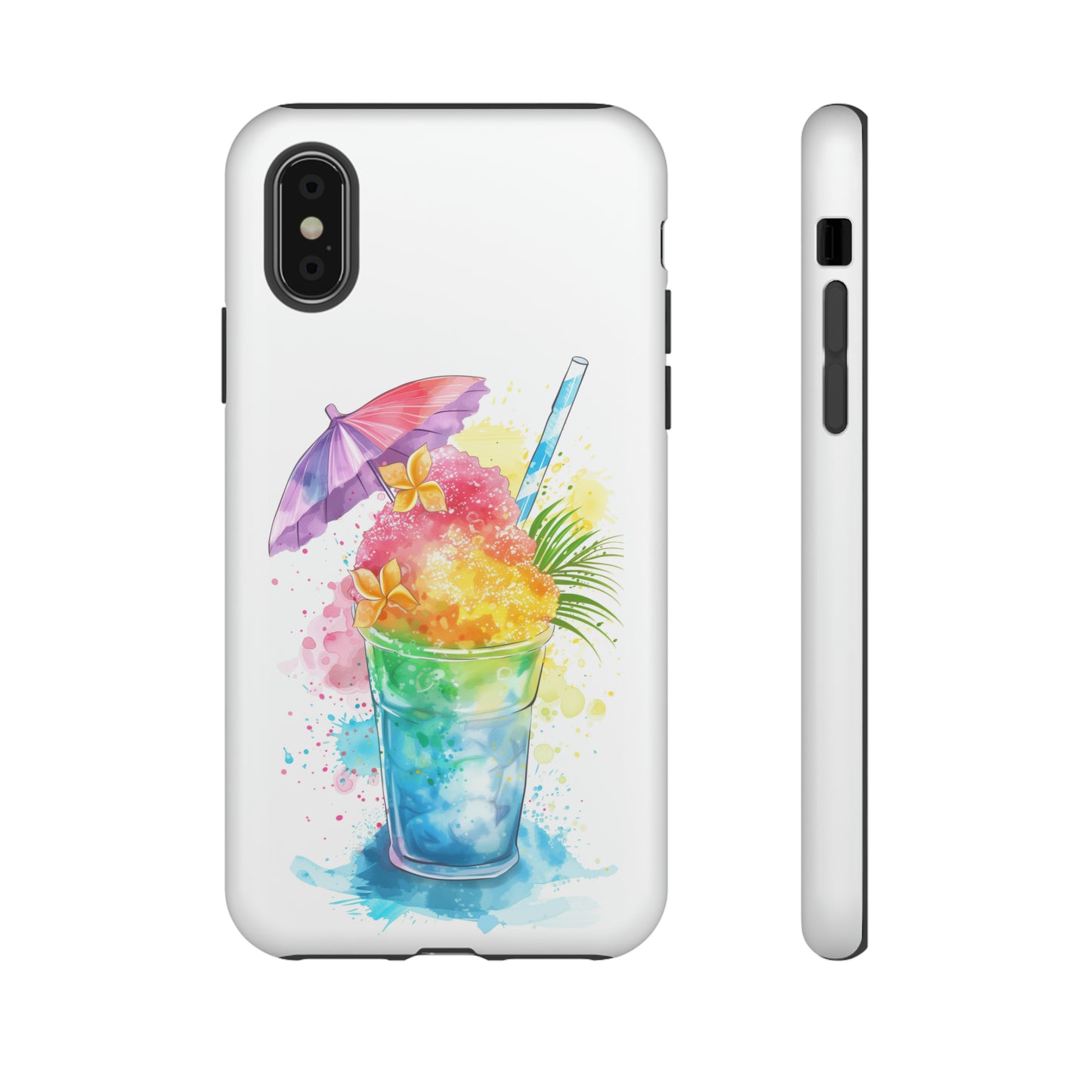 Shave Ice Plumeria Hawaiian Tropical Phone Case, 808, Island Tropics, Wireless Compatible, Protective Cell Phone Case iPhone, Samsung, Pixel