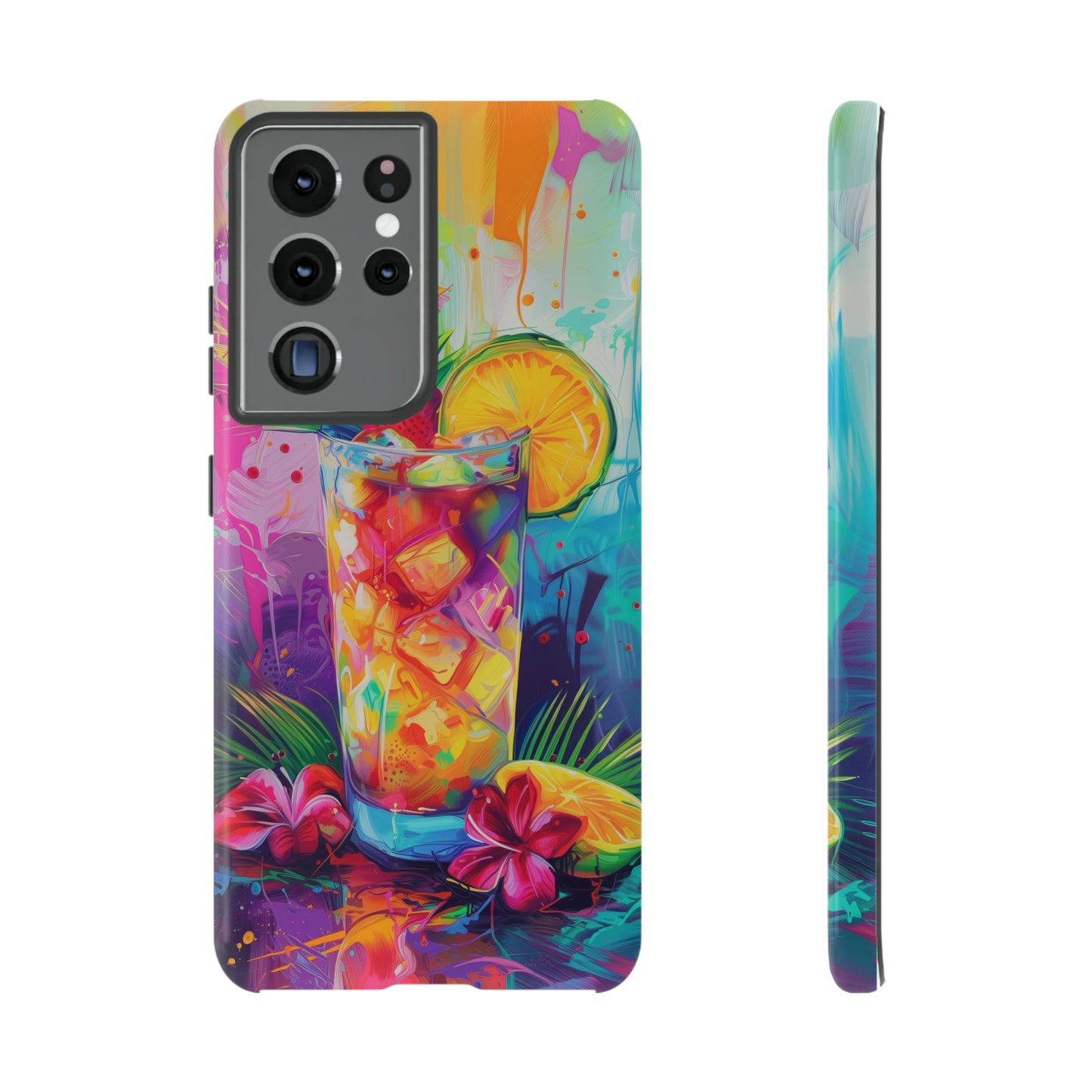 Mai Tai Cocktail Hawaiian Tropical Phone Case, 808, Island Tropics, Wireless Compatible, Protective Cell Phone Case iPhone, Samsung, Pixel