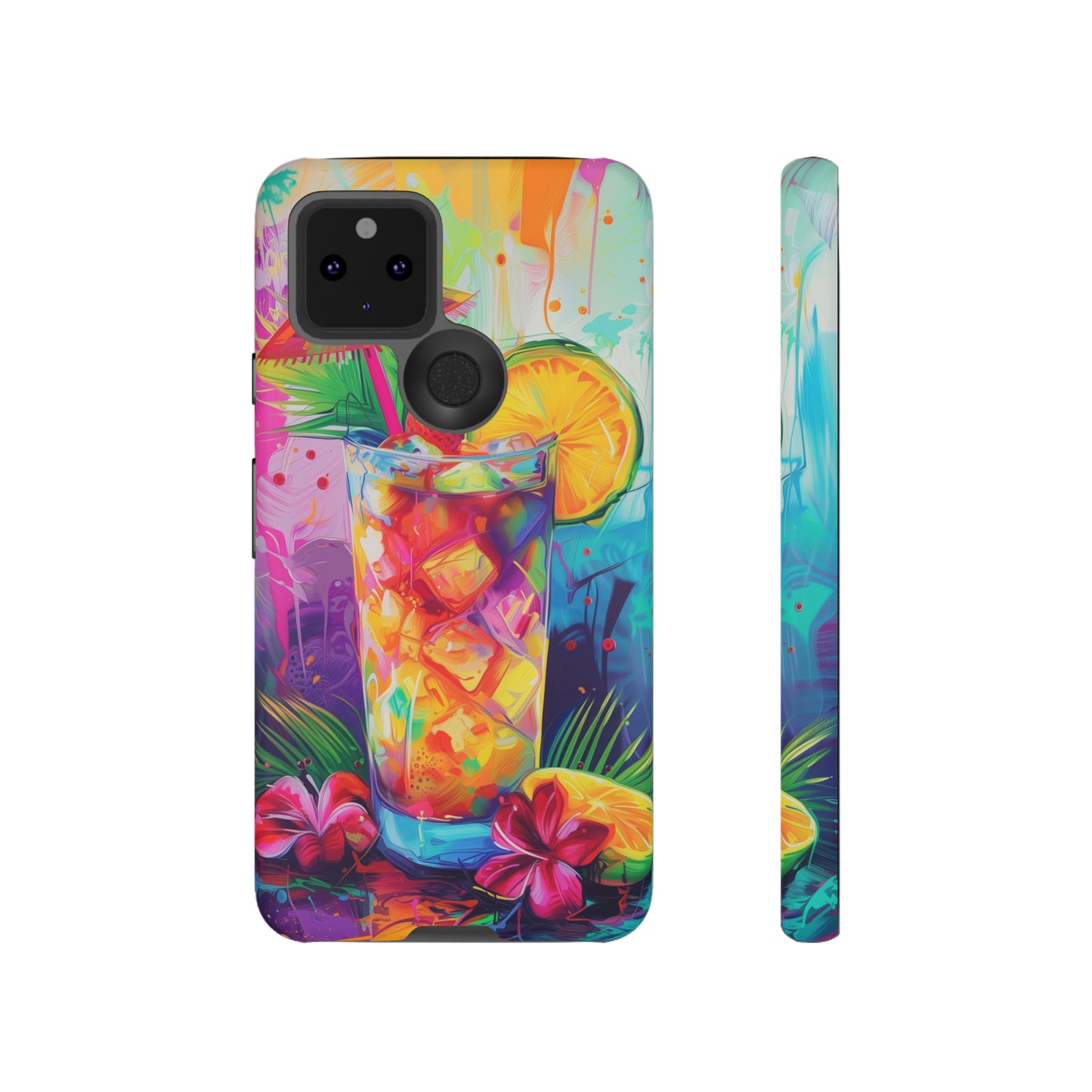 Mai Tai Cocktail Hawaiian Tropical Phone Case, 808, Island Tropics, Wireless Compatible, Protective Cell Phone Case iPhone, Samsung, Pixel