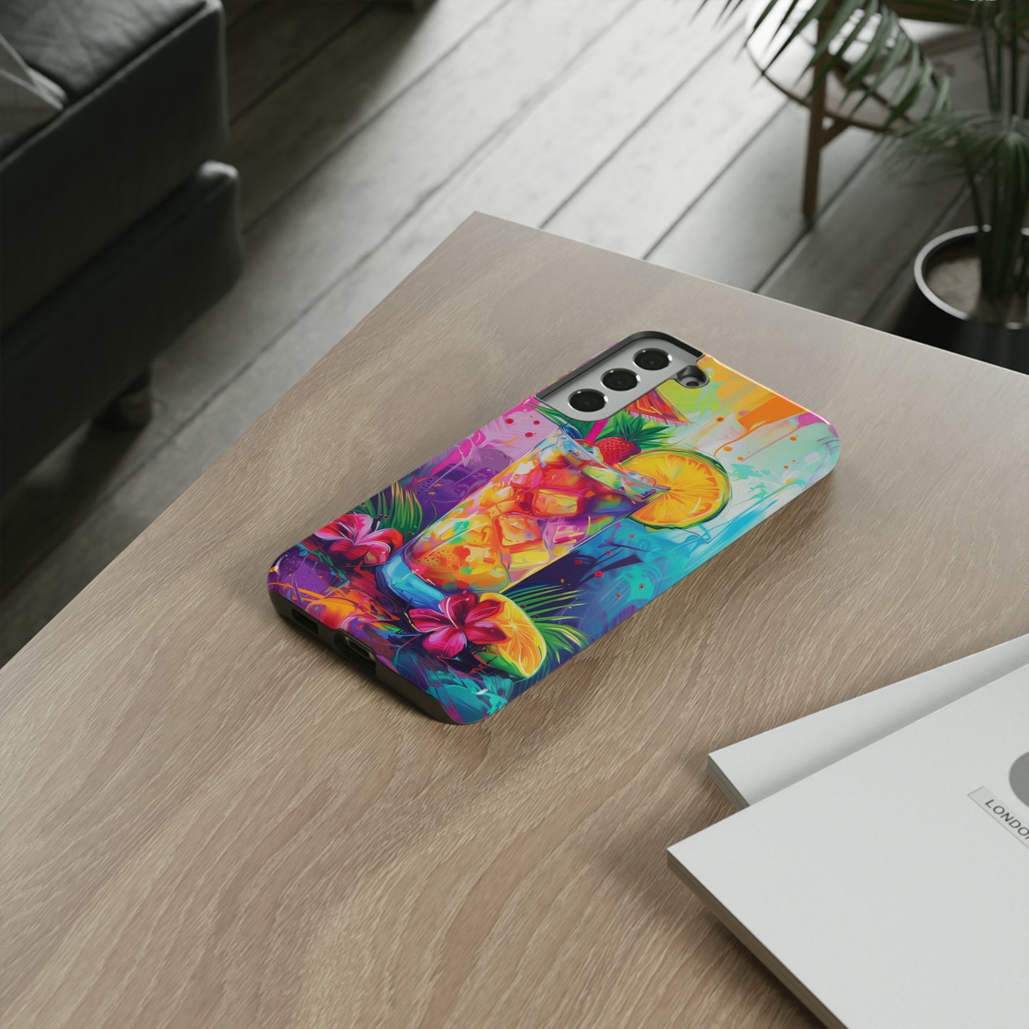 Mai Tai Cocktail Hawaiian Tropical Phone Case, 808, Island Tropics, Wireless Compatible, Protective Cell Phone Case iPhone, Samsung, Pixel