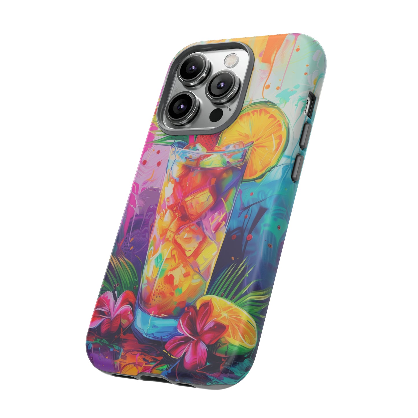 Mai Tai Cocktail Hawaiian Tropical Phone Case, 808, Island Tropics, Wireless Compatible, Protective Cell Phone Case iPhone, Samsung, Pixel