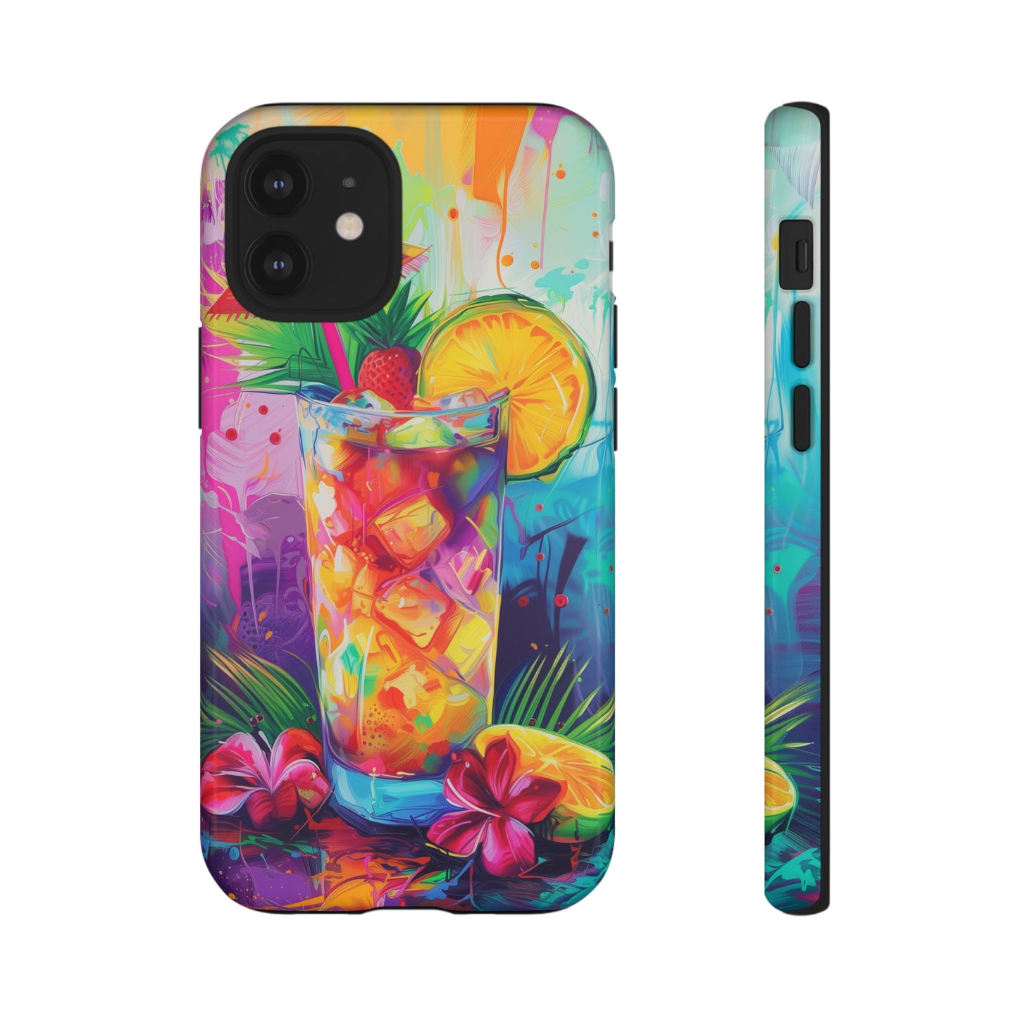 Mai Tai Cocktail Hawaiian Tropical Phone Case, 808, Island Tropics, Wireless Compatible, Protective Cell Phone Case iPhone, Samsung, Pixel