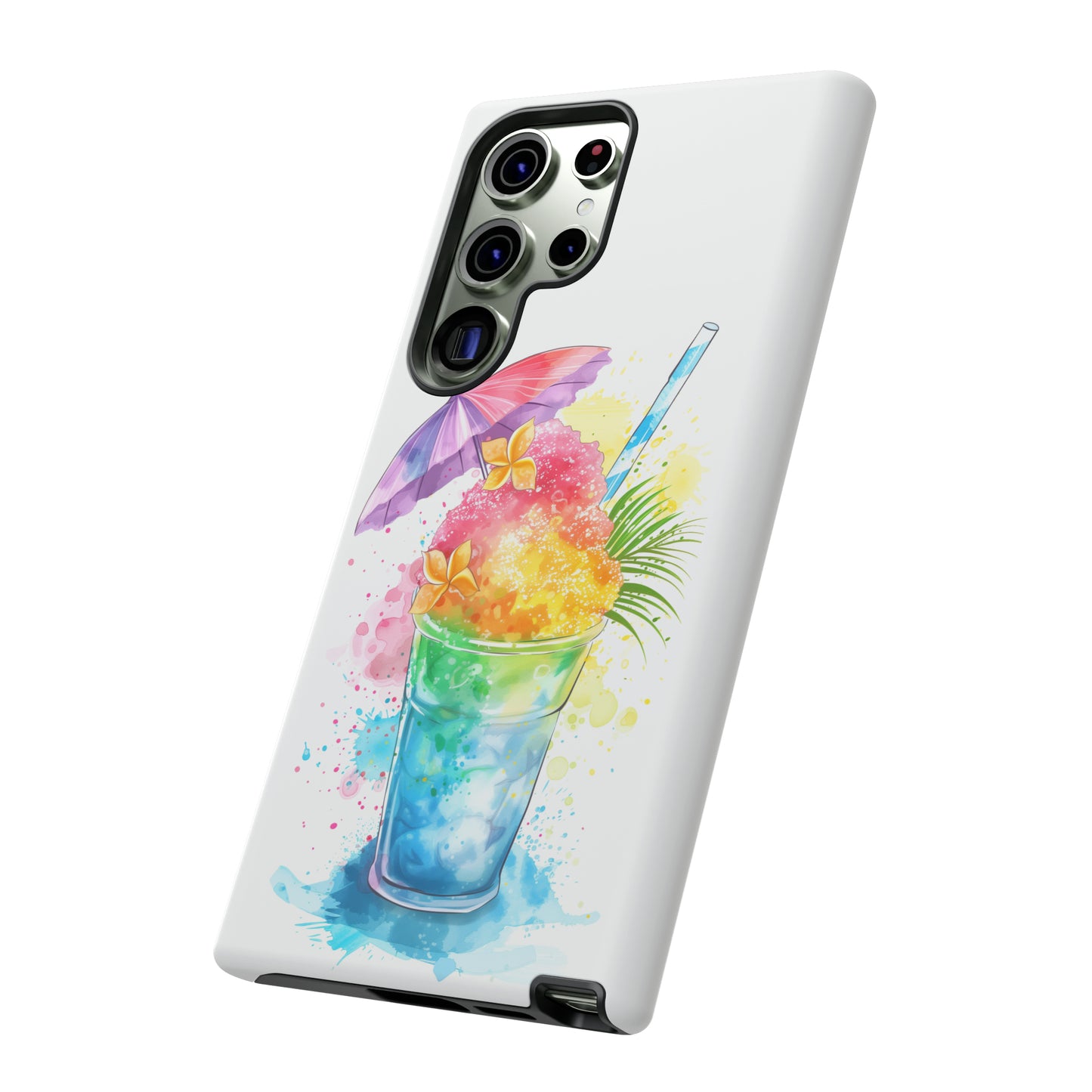 Shave Ice Plumeria Hawaiian Tropical Phone Case, 808, Island Tropics, Wireless Compatible, Protective Cell Phone Case iPhone, Samsung, Pixel