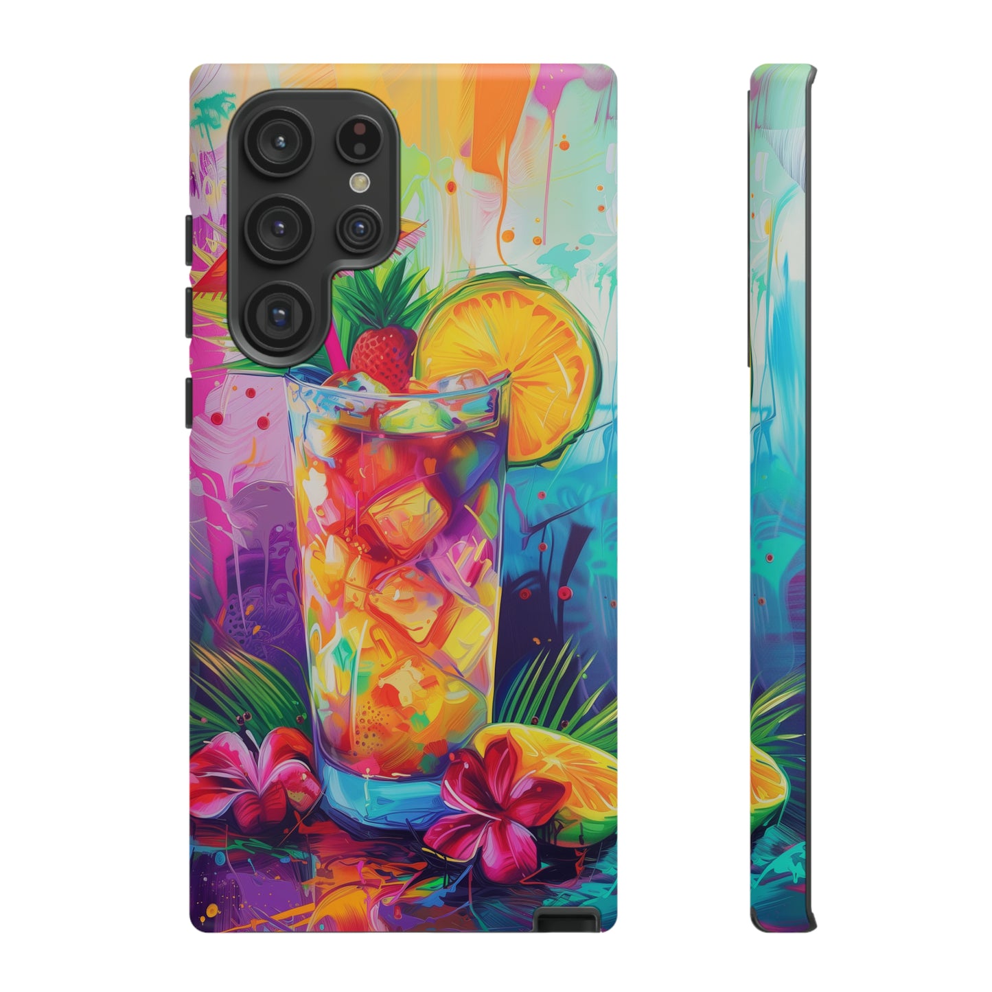 Mai Tai Cocktail Hawaiian Tropical Phone Case, 808, Island Tropics, Wireless Compatible, Protective Cell Phone Case iPhone, Samsung, Pixel