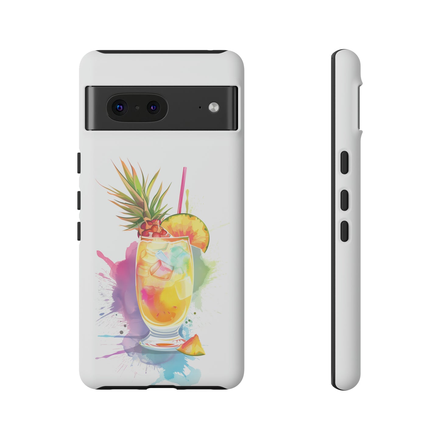Pina Colada Cocktail Hawaiian Tropical Phone Case, Island Tropics, Wireless Compatible, Protective Cell Phone Case iPhone, Samsung, Pixel