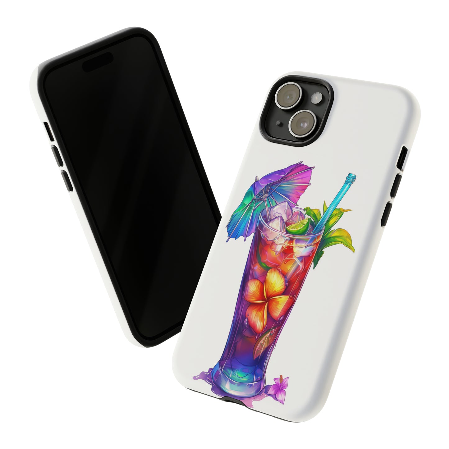 Mai Tai Cocktail Hawaiian Tropical Phone Case, 808, Island Tropics, Wireless Compatible, Protective Cell Phone Case iPhone, Samsung, Pixel