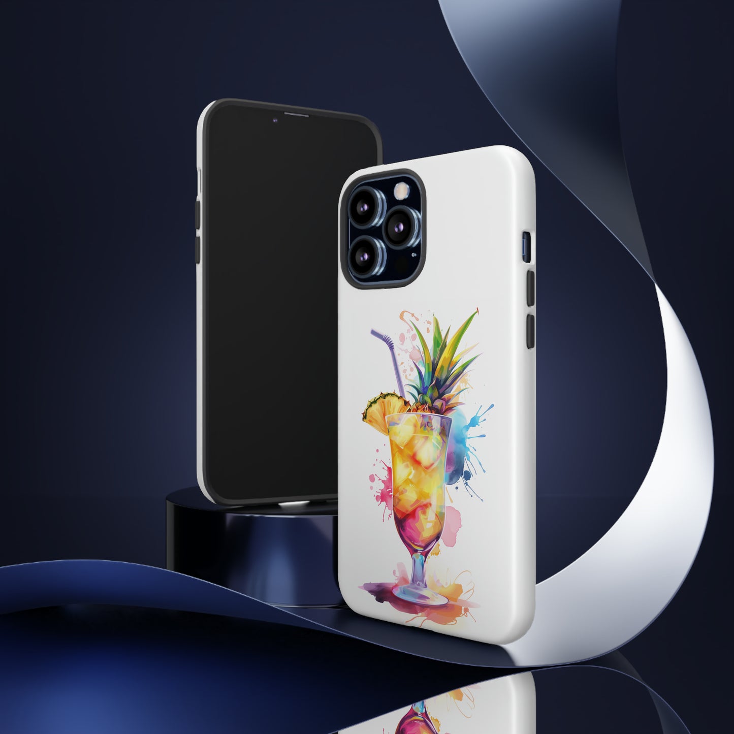 Pina Colada Cocktail Hawaiian Tropical Phone Case, Island Tropics, Wireless Compatible, Protective Cell Phone Case iPhone, Samsung, Pixel
