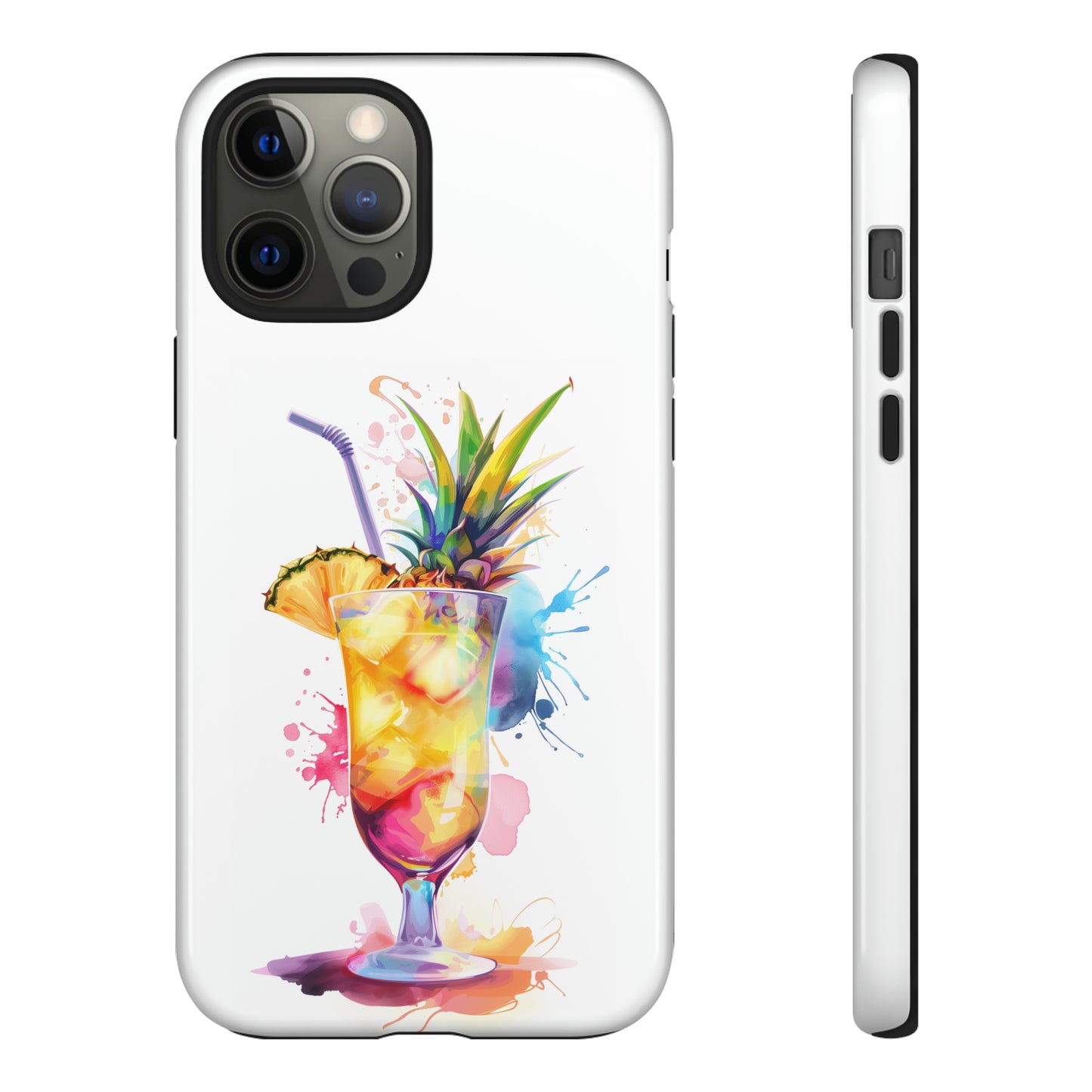 Pina Colada Cocktail Hawaiian Tropical Phone Case, Island Tropics, Wireless Compatible, Protective Cell Phone Case iPhone, Samsung, Pixel