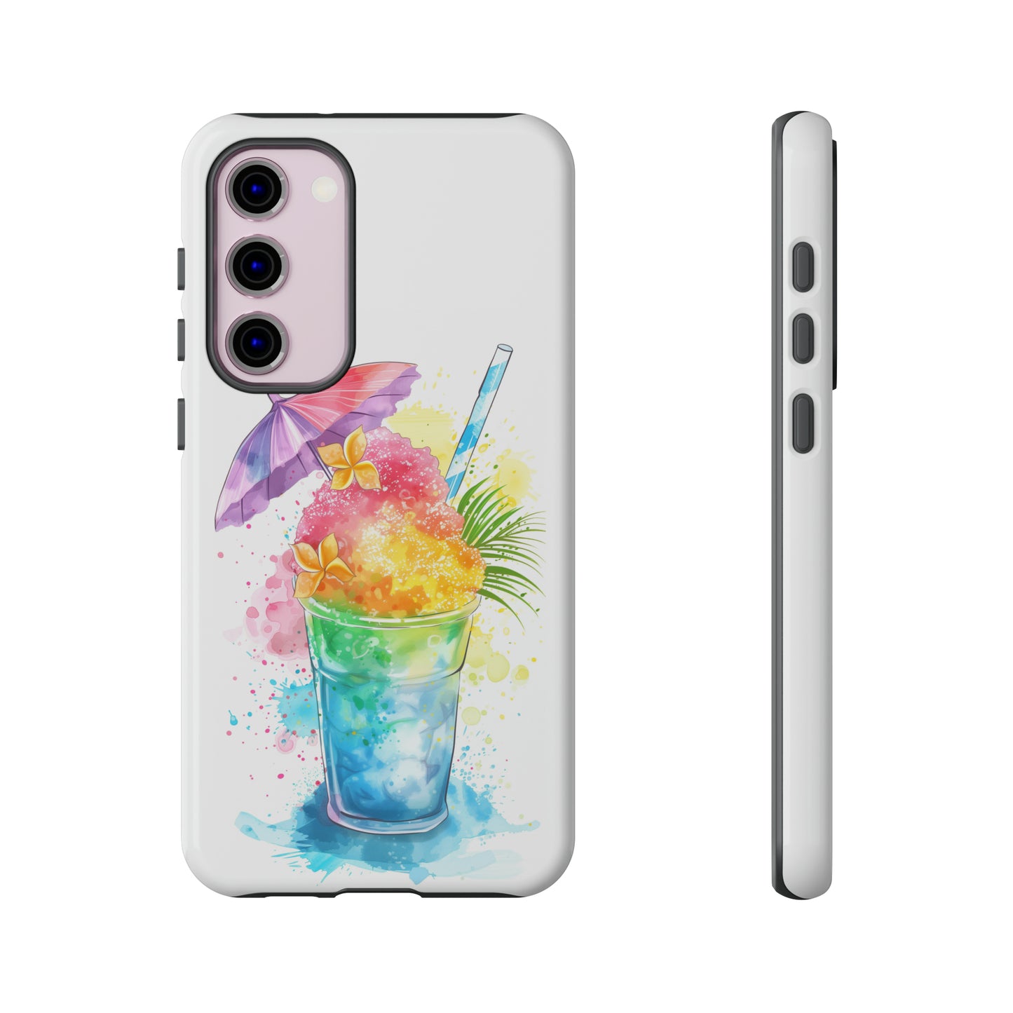 Shave Ice Plumeria Hawaiian Tropical Phone Case, 808, Island Tropics, Wireless Compatible, Protective Cell Phone Case iPhone, Samsung, Pixel