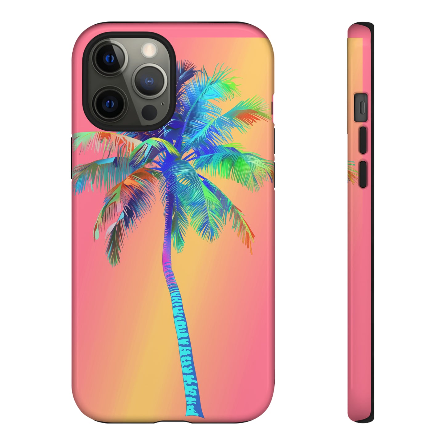Palm Tree Pink Hawaiian Tropical Phone Case, 808, Island Tropics, Wireless Compatible, Protective Cell Phone Case for iPhone, Samsung, Pixel