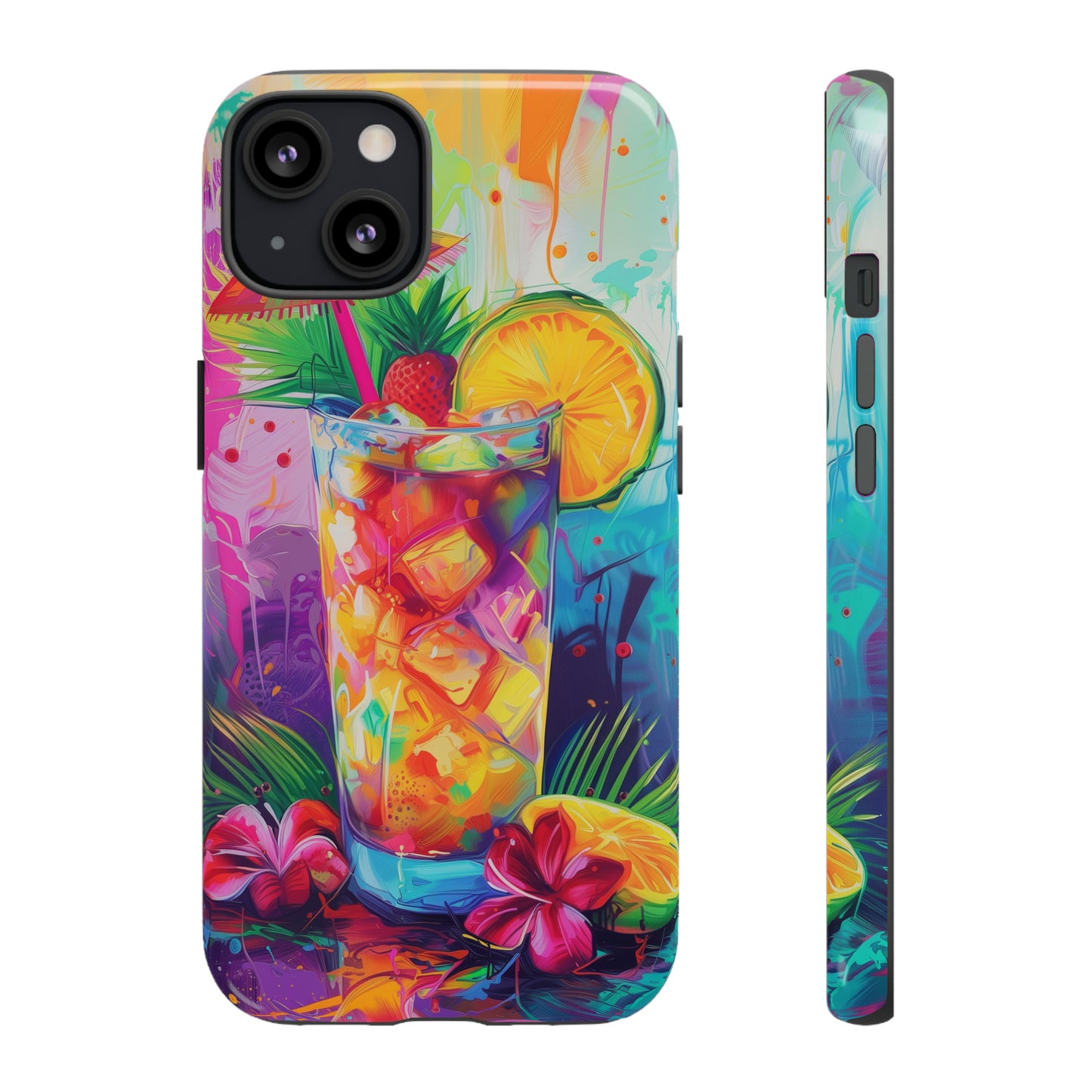 Mai Tai Cocktail Hawaiian Tropical Phone Case, 808, Island Tropics, Wireless Compatible, Protective Cell Phone Case iPhone, Samsung, Pixel