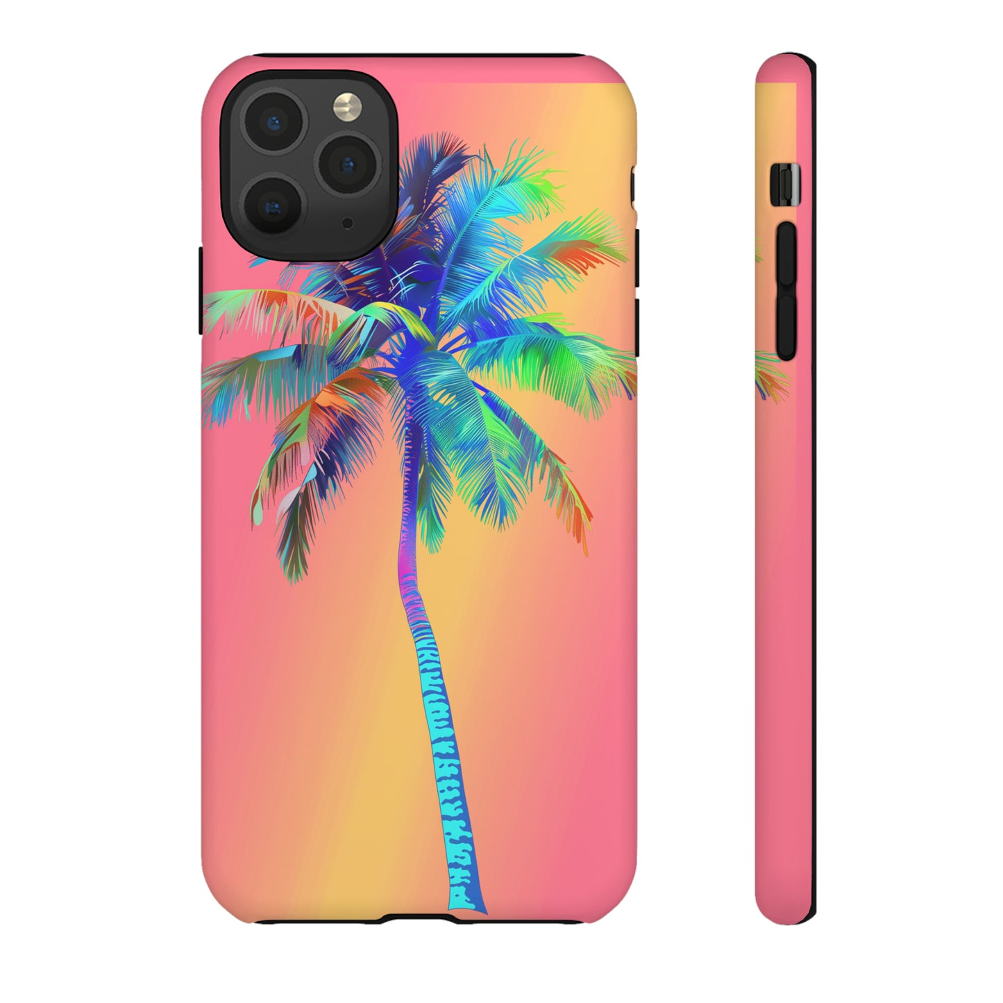 Palm Tree Pink Hawaiian Tropical Phone Case, 808, Island Tropics, Wireless Compatible, Protective Cell Phone Case for iPhone, Samsung, Pixel