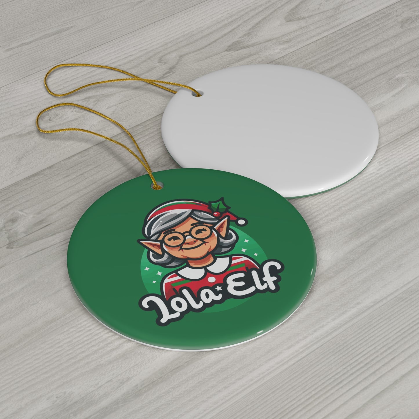 Lola Elf Ceramic Ornament, 4 Shapes