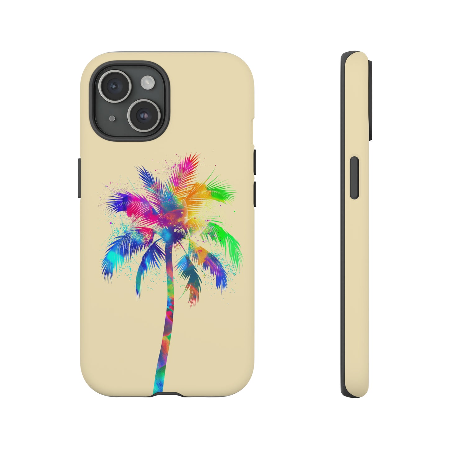 Colorful Palm Tree Hawaiian Tropical Phone Case, Island Tropics, Wireless Compatible, Protective Cell Phone Case for iPhone, Samsung, Pixel