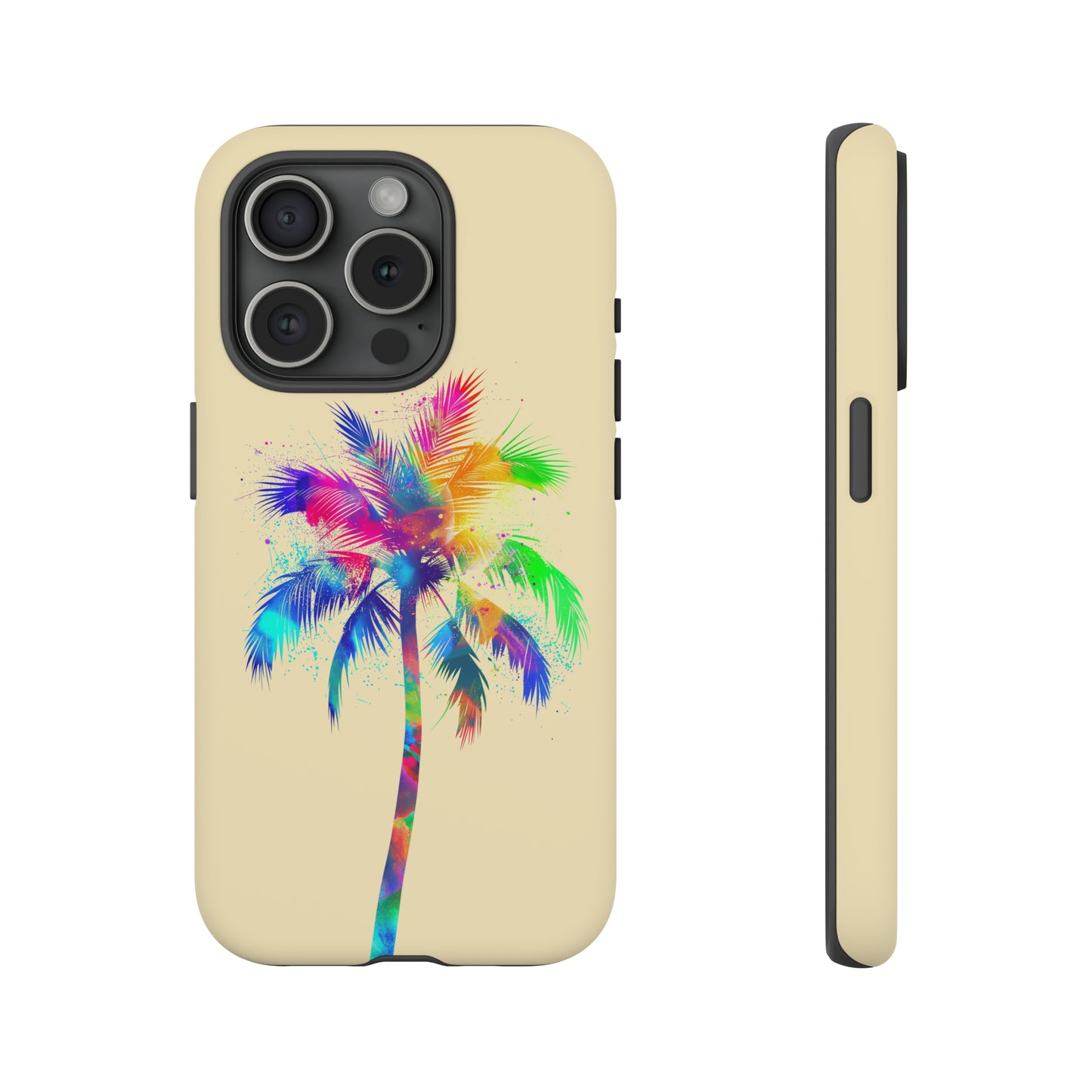 Colorful Palm Tree Hawaiian Tropical Phone Case, Island Tropics, Wireless Compatible, Protective Cell Phone Case for iPhone, Samsung, Pixel