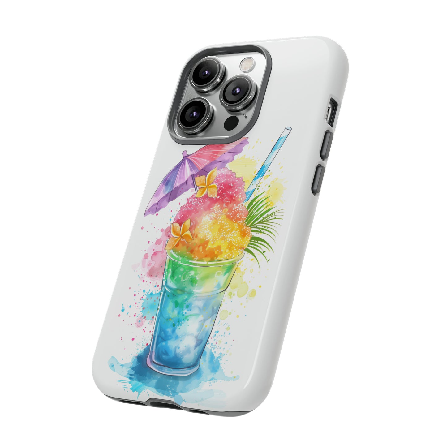 Shave Ice Plumeria Hawaiian Tropical Phone Case, 808, Island Tropics, Wireless Compatible, Protective Cell Phone Case iPhone, Samsung, Pixel